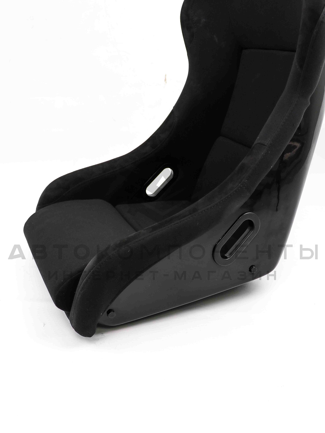 Ковш спортивный "RECARO" с салазками (черный) 3-х слойный каркас