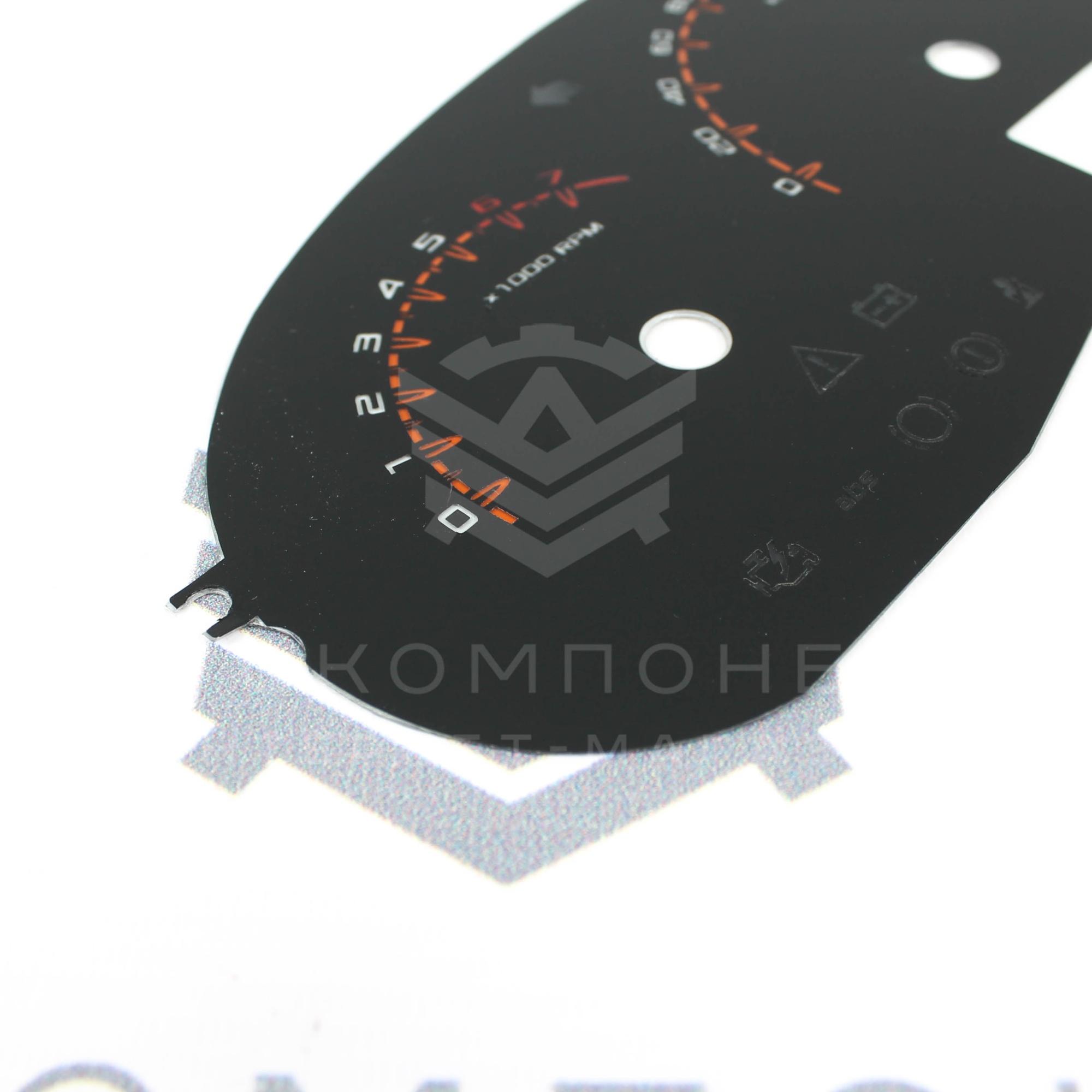 Накладка комбинации приборов в стиле Vesta (VDO) Лада Приора / Калина / ВАЗ 2110-2112 (евро)