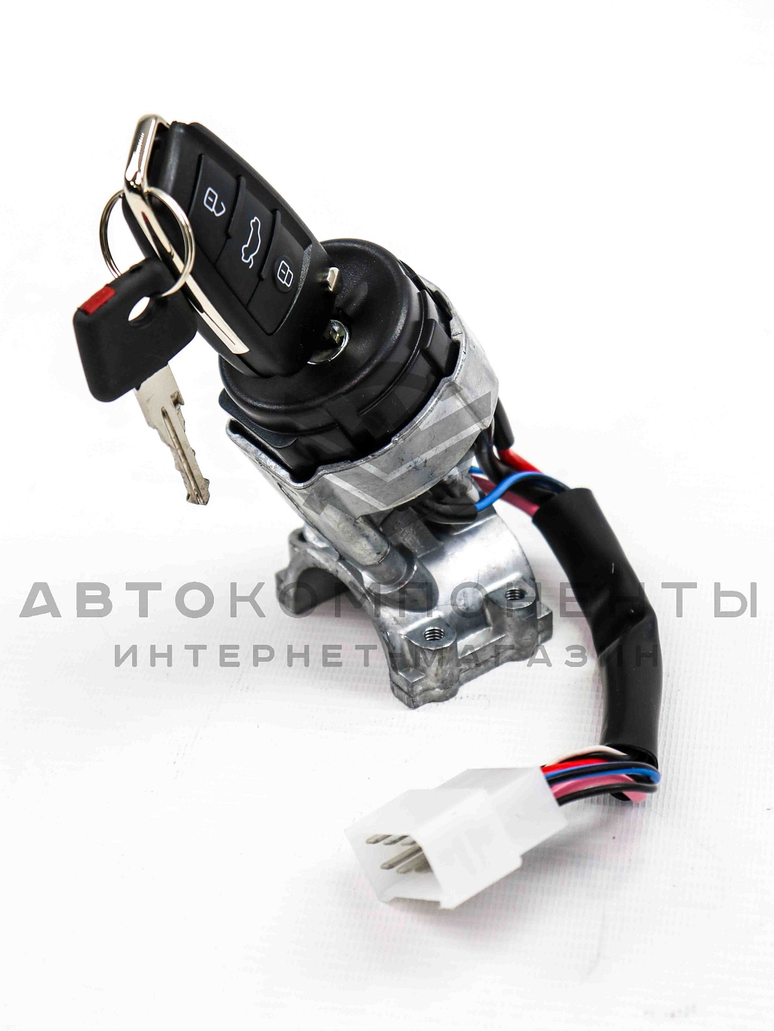 Замок зажигания (нового образца) с выкидным ключом в стиле Audi (без чипа) ВАЗ 2113, 2114, 2115