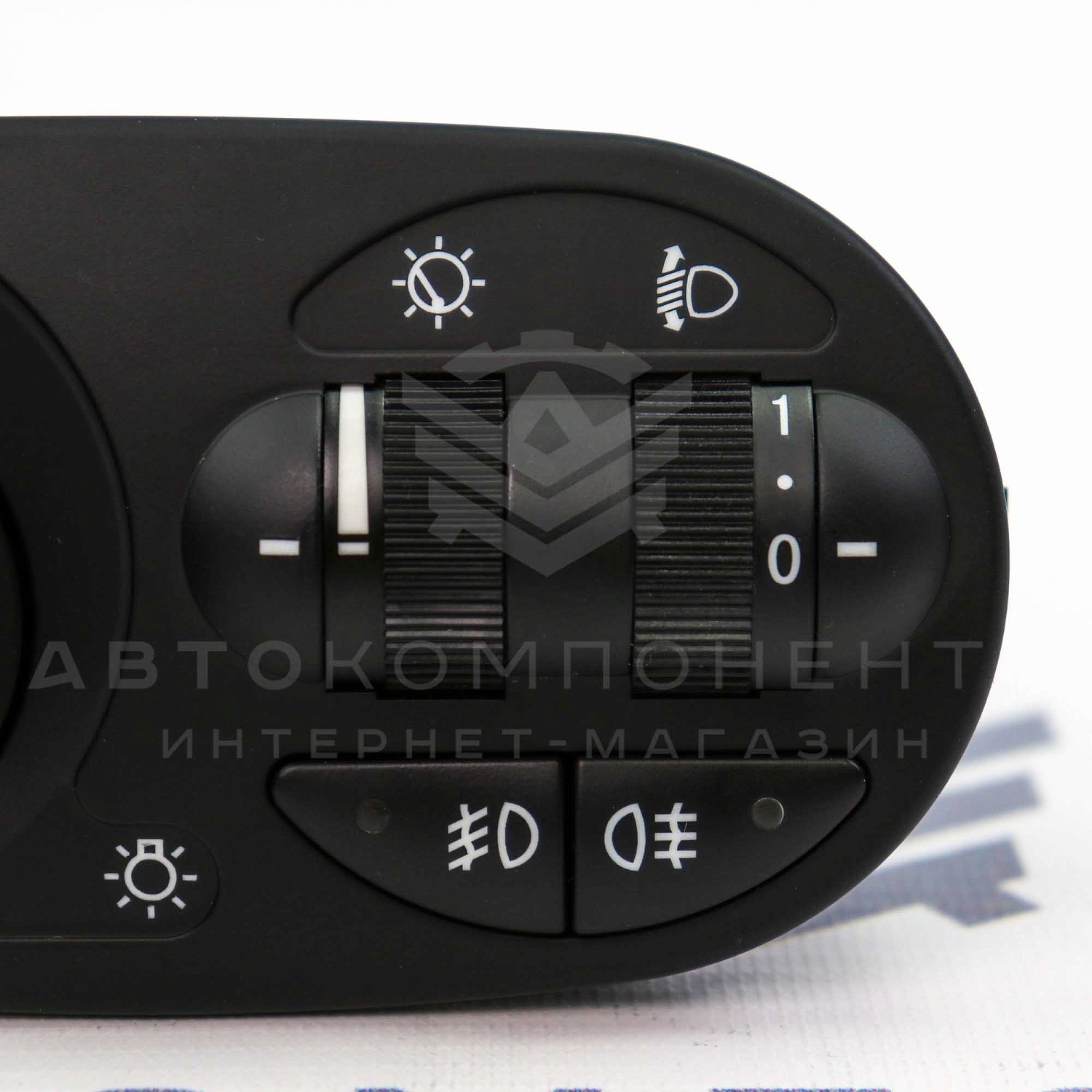 Модуль (блок) управления светом (МУС) с ПТФ Лада Калина (белая подсветка)