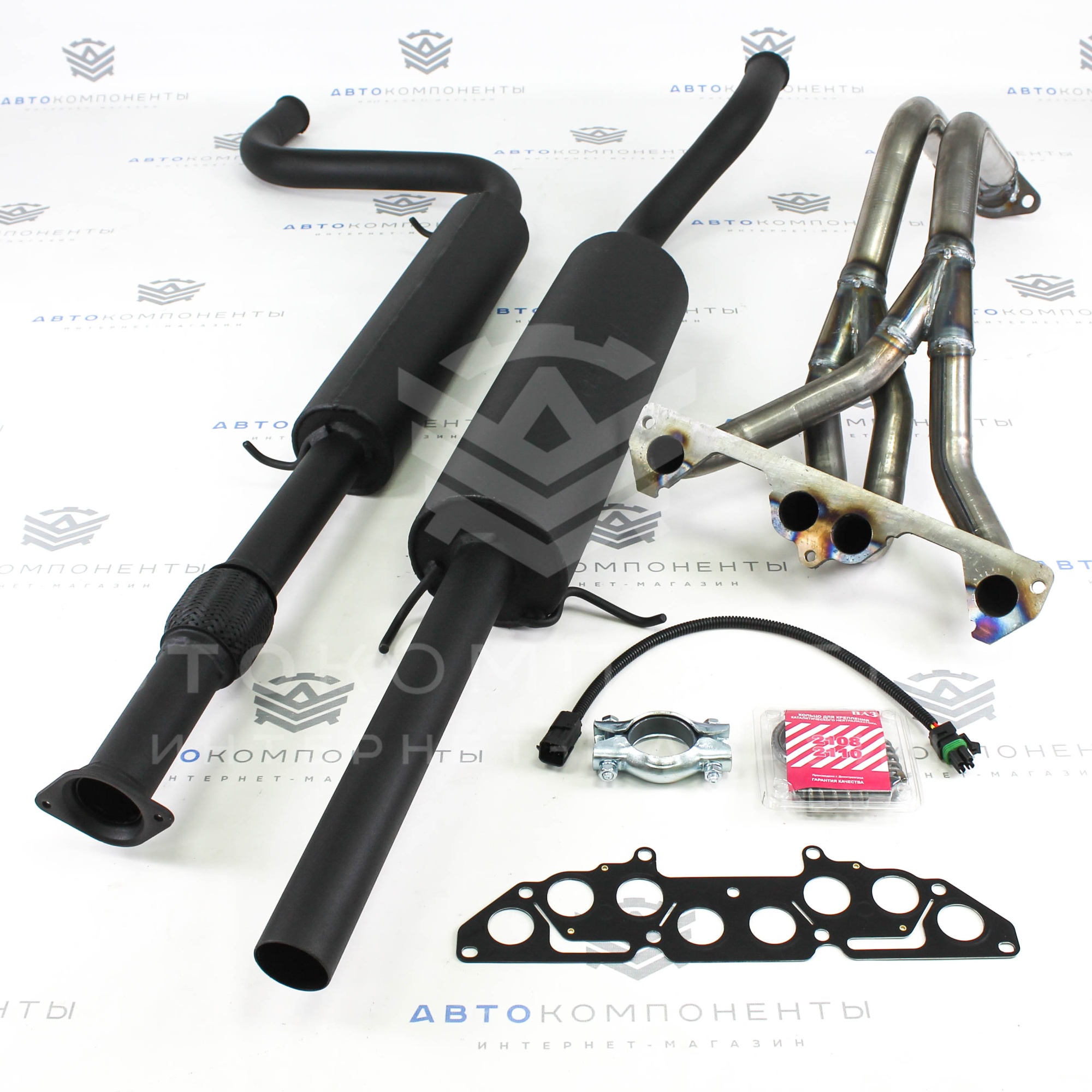 Выпускной комплект "DK PRO" 8V с глушителем ВАЗ 21099