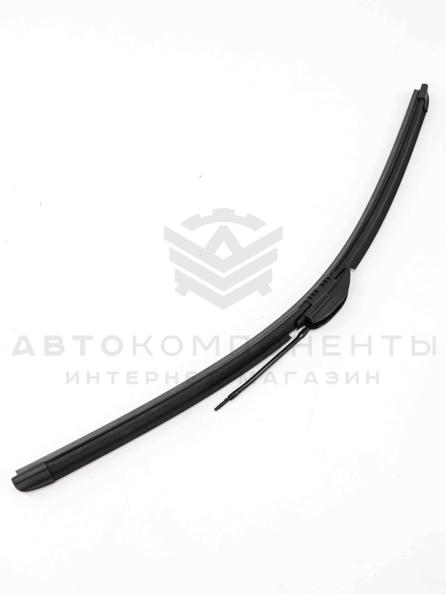 Бескаркасная щетка (дворник) с форсунками омывателя (650мм)