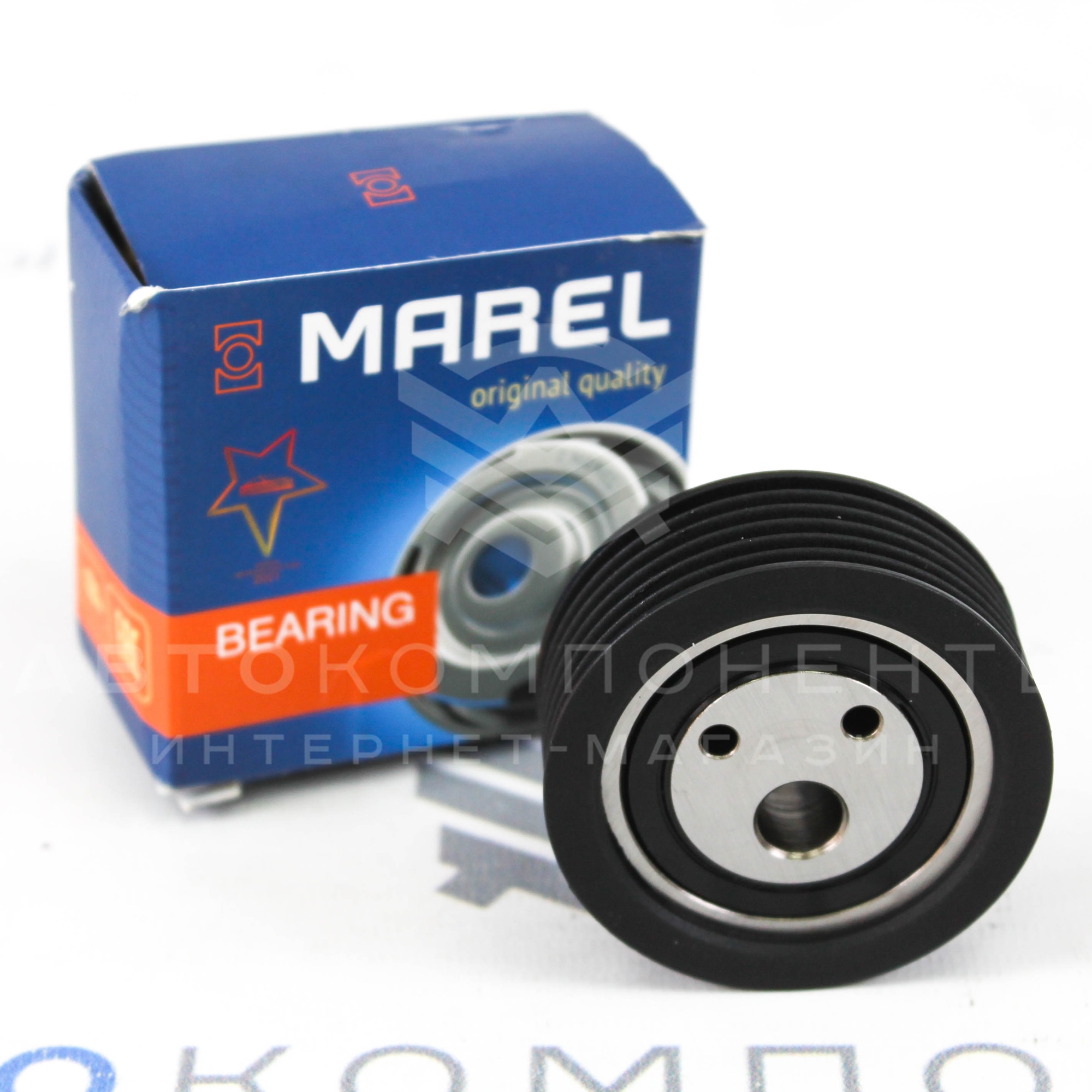 Ролик натяжителя генератора "MAREL" (металлический) ВАЗ 2110-2112, Лада Приора