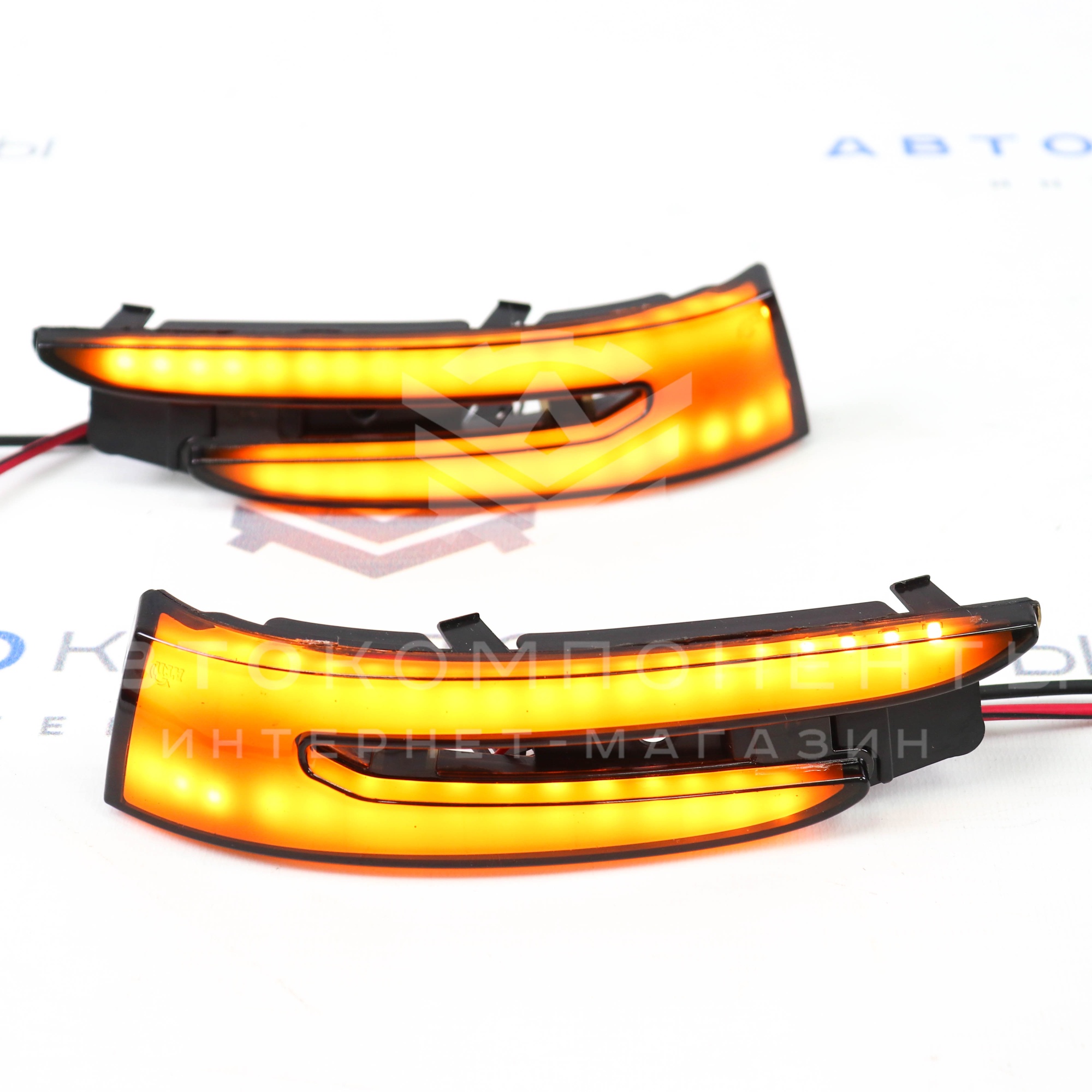 Повторители зеркал "AMG" Лада Гранта (двойные) "Плазма"