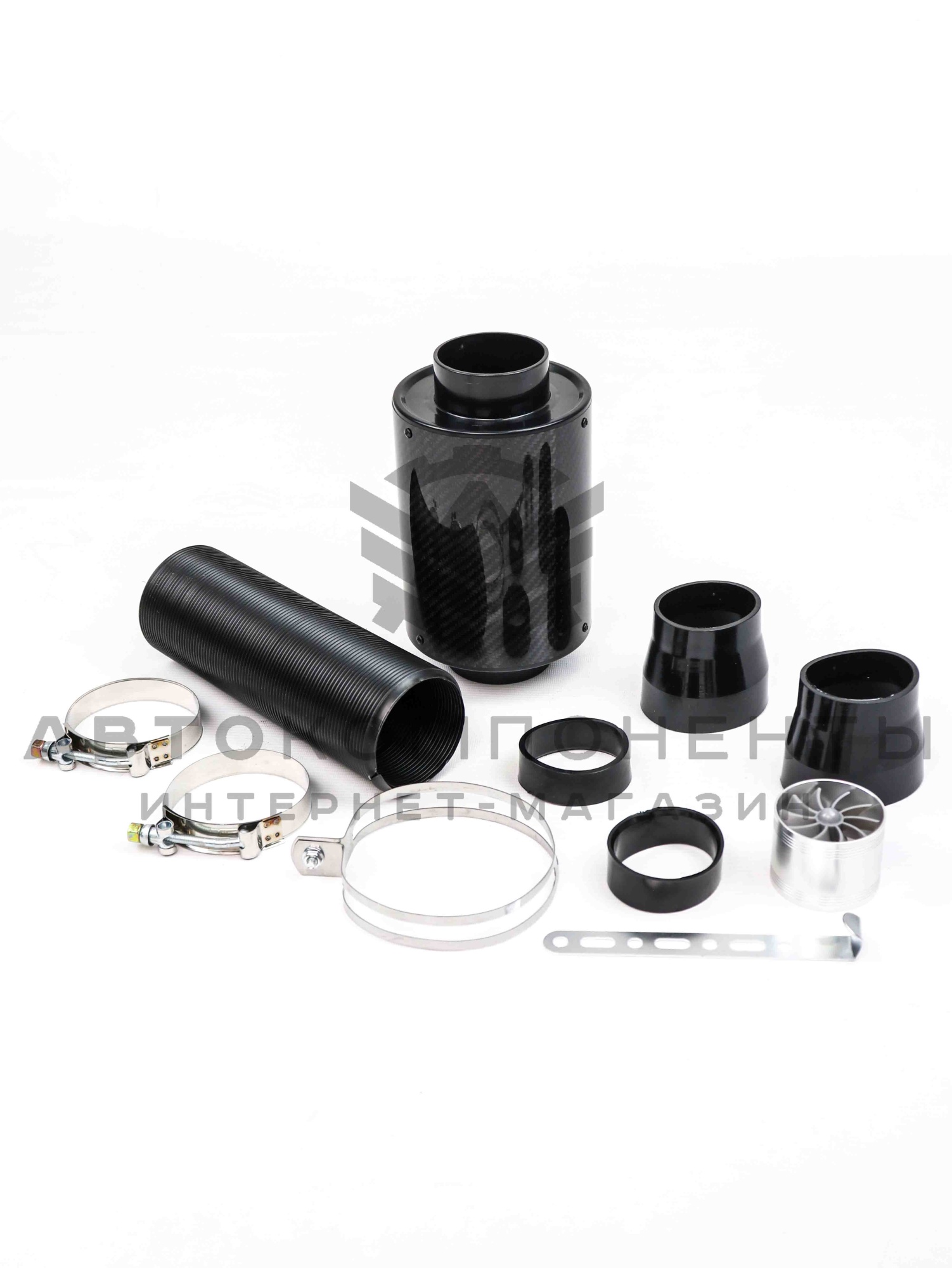 Универсальный холодный впуск "PRO" с турбиной в карбоновом корпусе закрытого типа