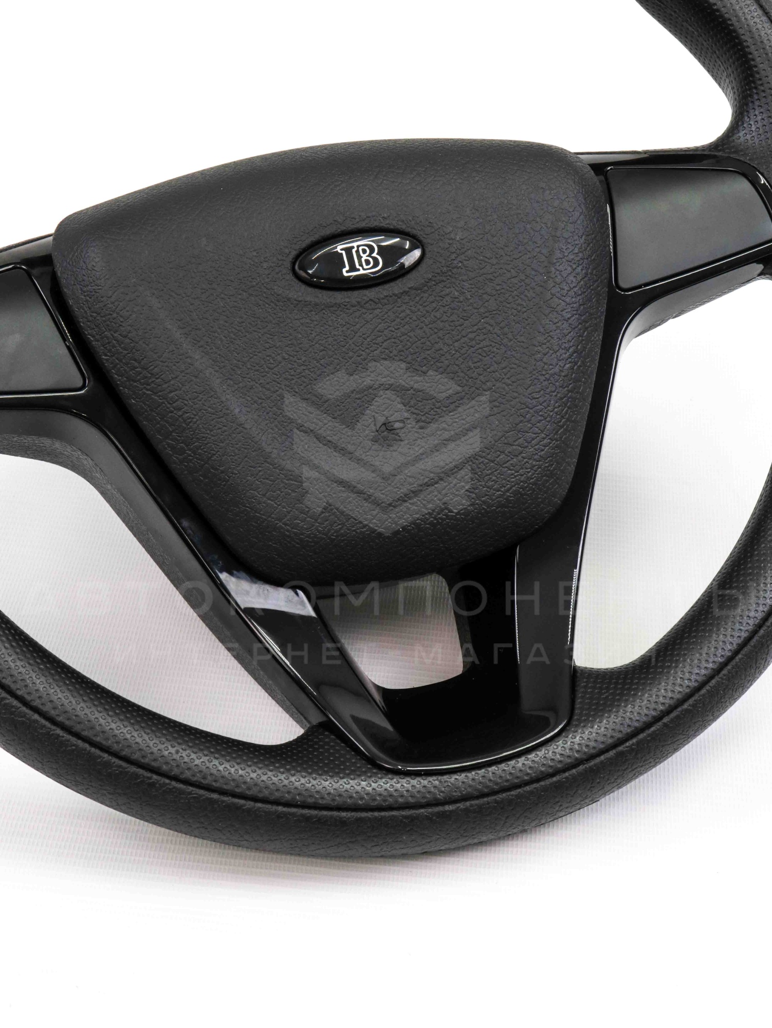 Руль в стиле Vesta (черный лак) ВАЗ 2110-2112 (евро), Калина, Гранта, Приора