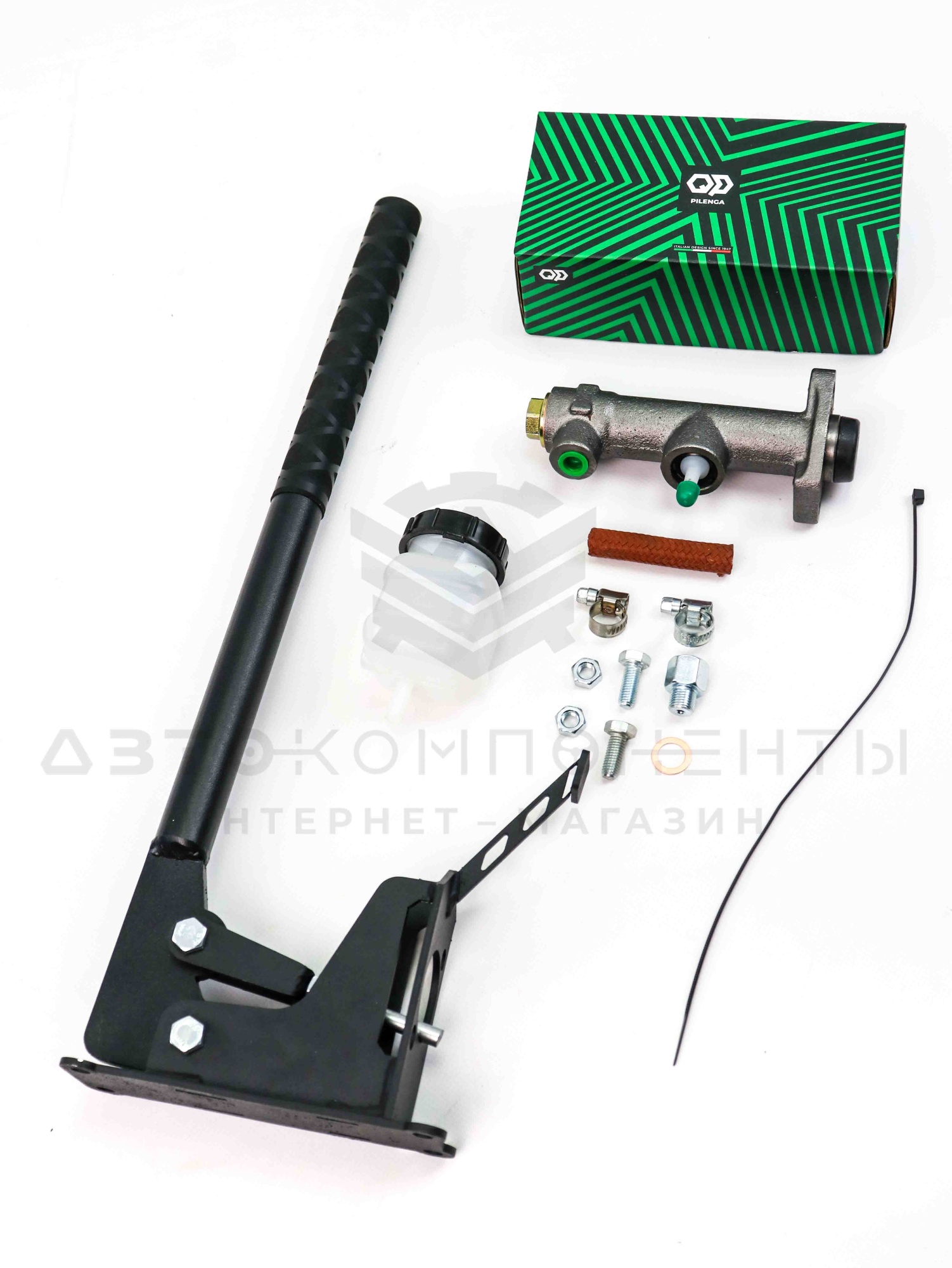 Гидроручник с бачком для тормозной жидкости "TS SPORT" (вертикальный)