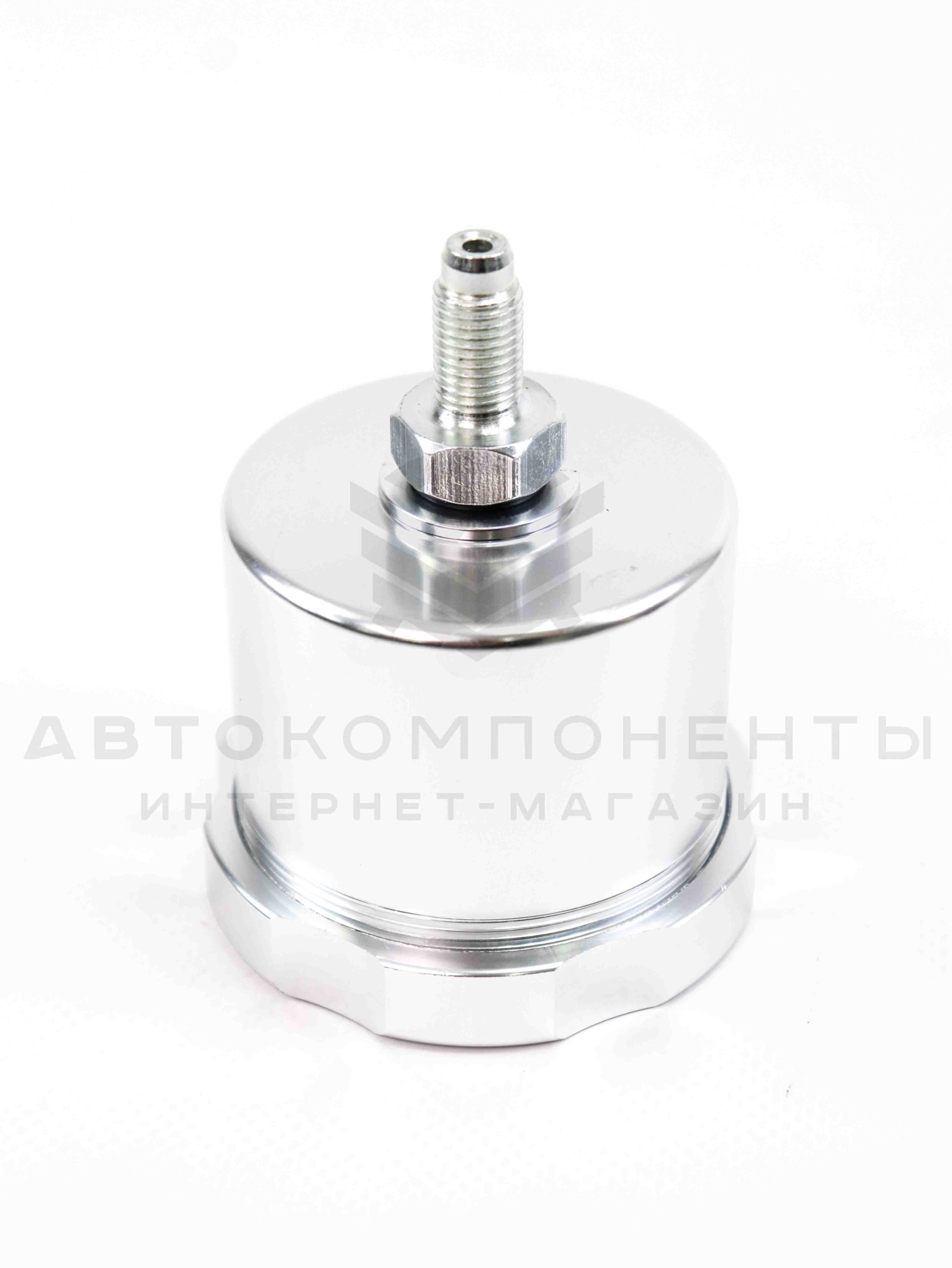 Универсальный бачок тормозной жидкости (алюминиевый) с резьбой 7/16"-20 (серебристый)