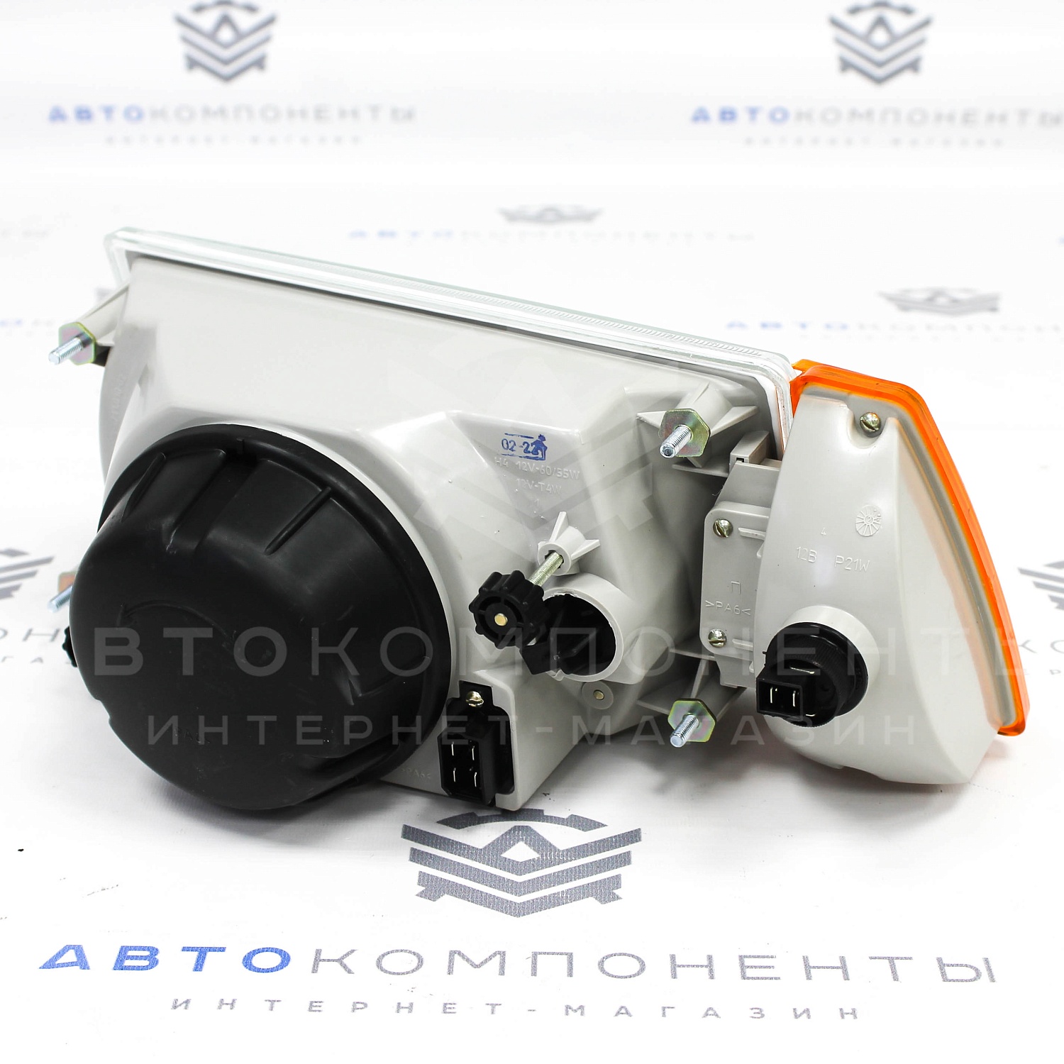 Фара (правая) ВАЗ 2108-21099 (оранжевый повторитель)