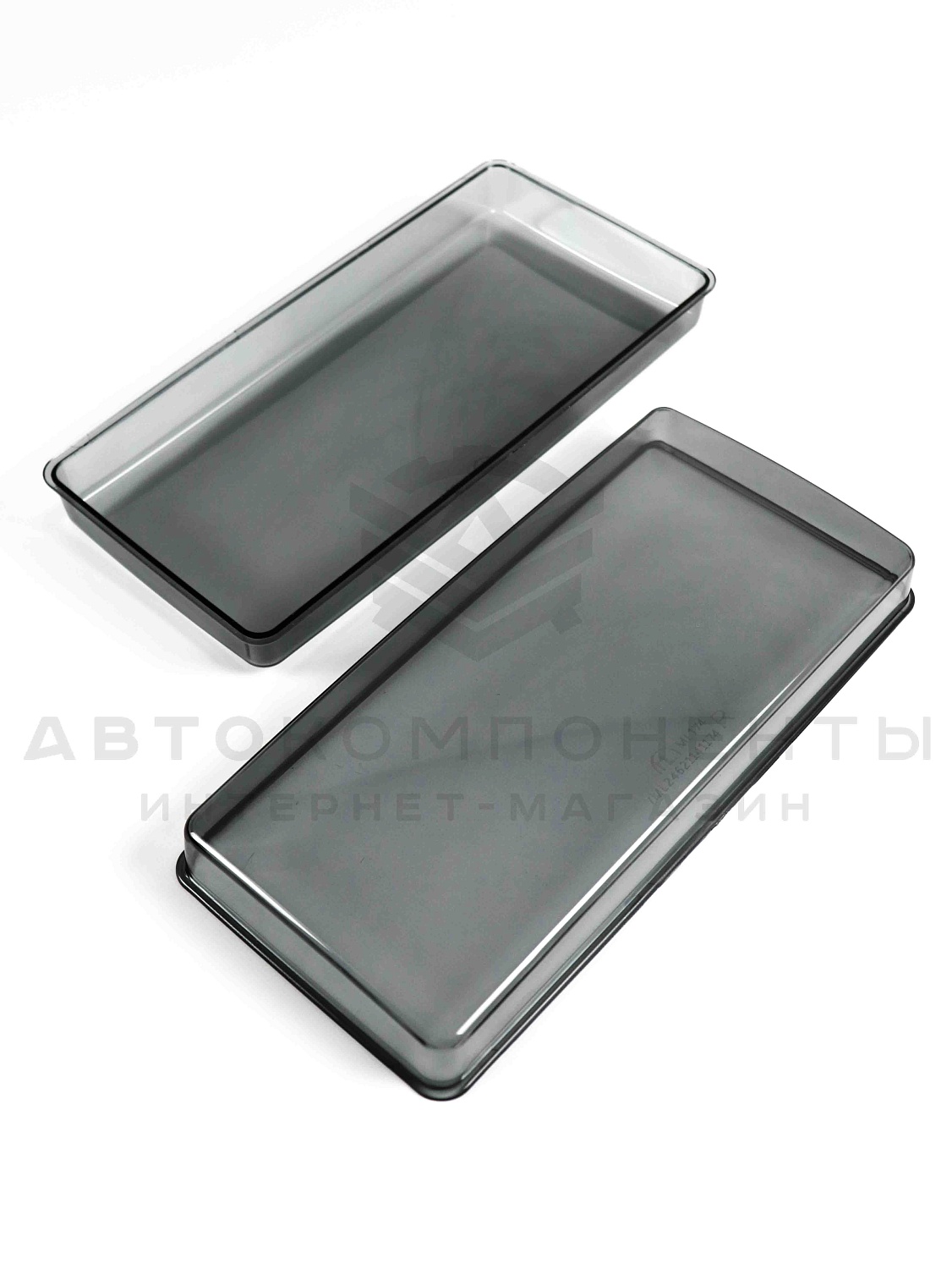 Гладкие стекла фар (пластик, тонированные) ВАЗ 2104, 2105, 2107