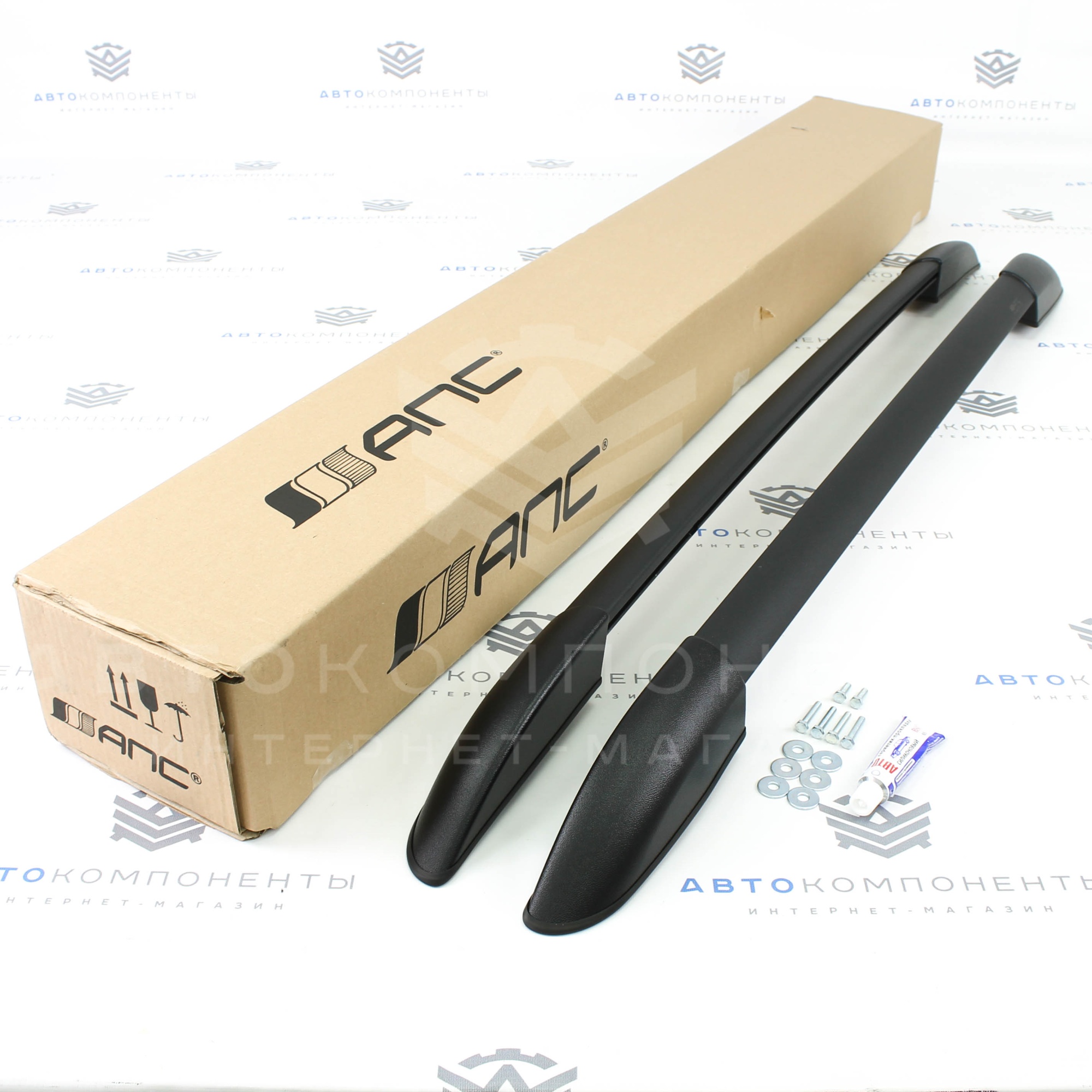 Рейлинги "АПС" (черные) Лада Нива 4х4 (0212-БП-02)