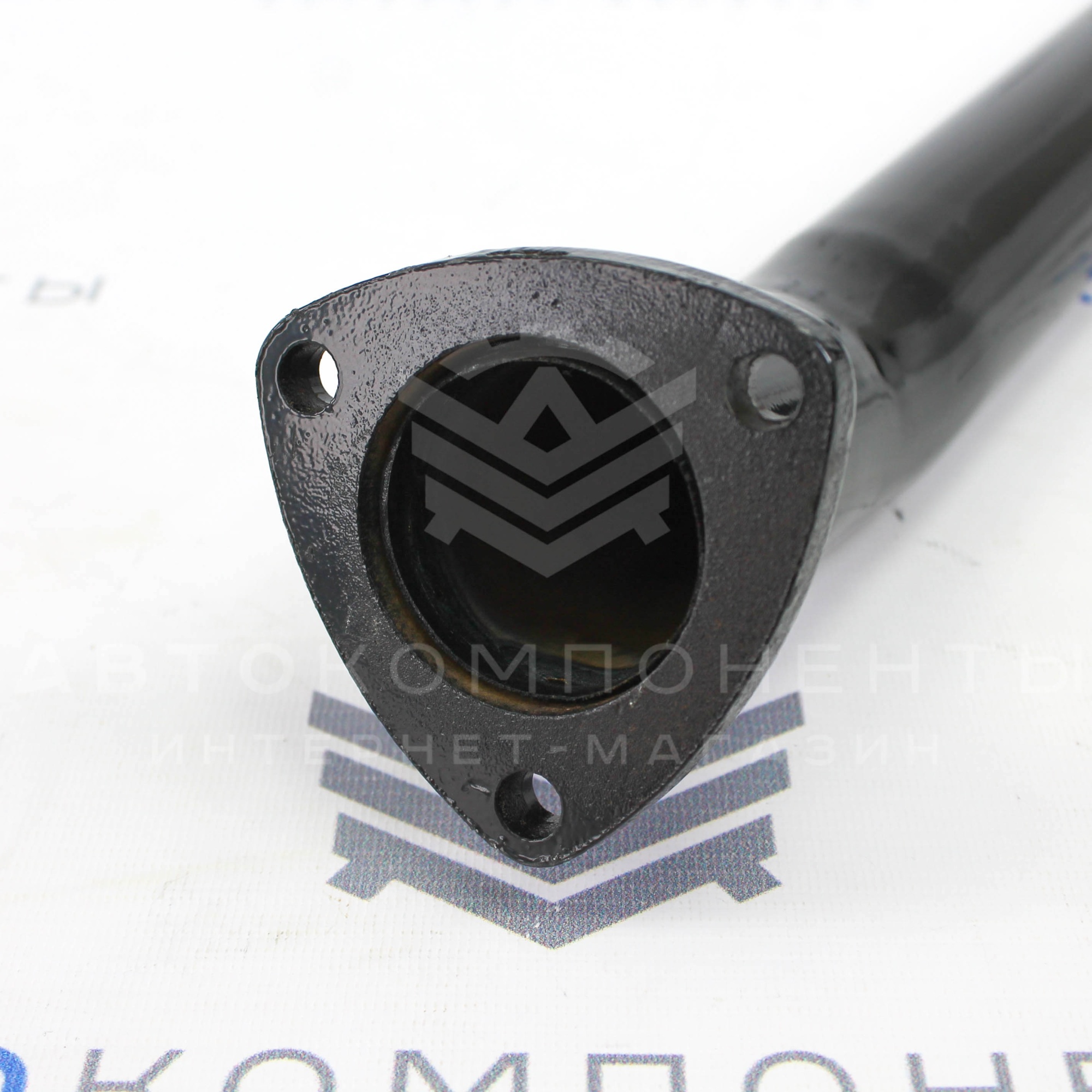 Прямоточный резонатор (труба) Stinger Нива 4х4 (Треугольный фланец с двух сторон)