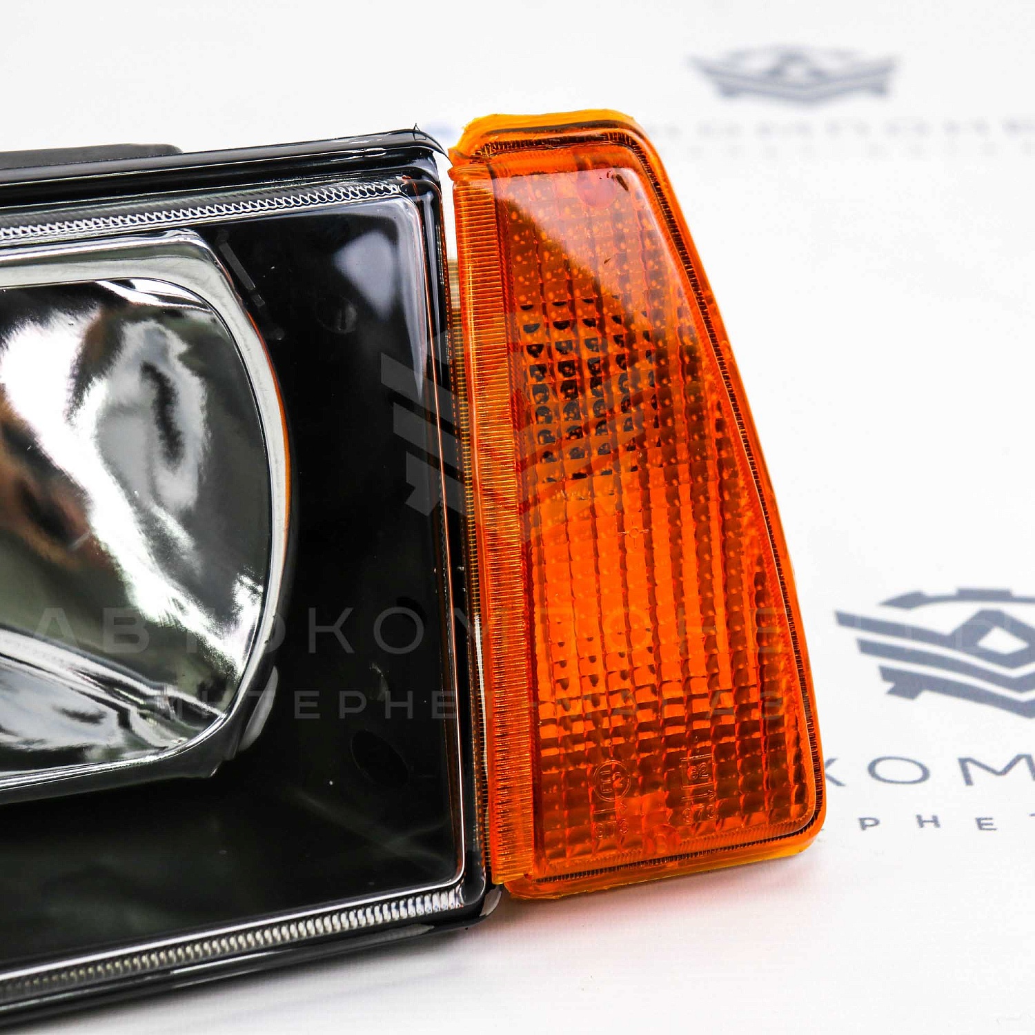 Фары с гладкими стеклами (черная маска) ВАЗ 2108, 2109, 21099