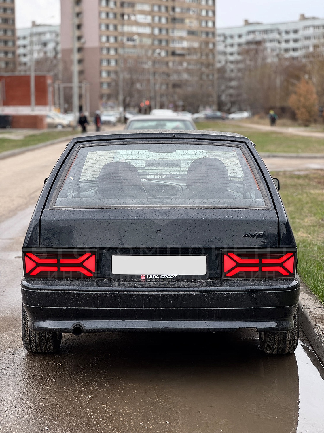 Светодиодные фонари "X-Black" (иксы) ВАЗ 2108-2114 (тонированные)