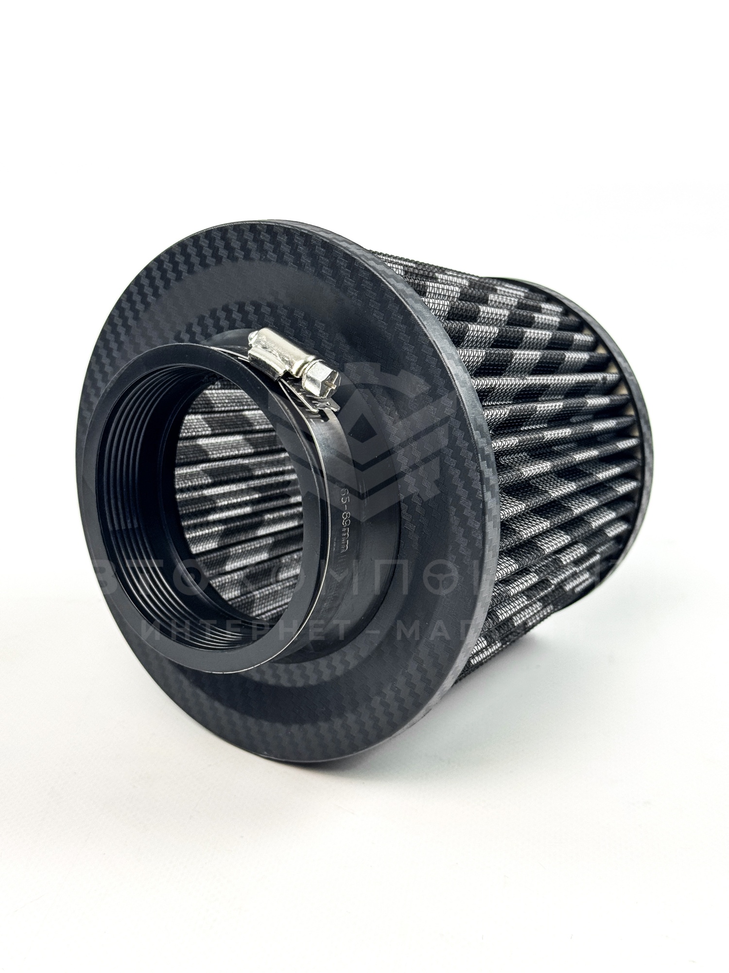 Воздушный фильтр нулевого сопротивления (нулевик) инжекторный (карбоновый, конус)