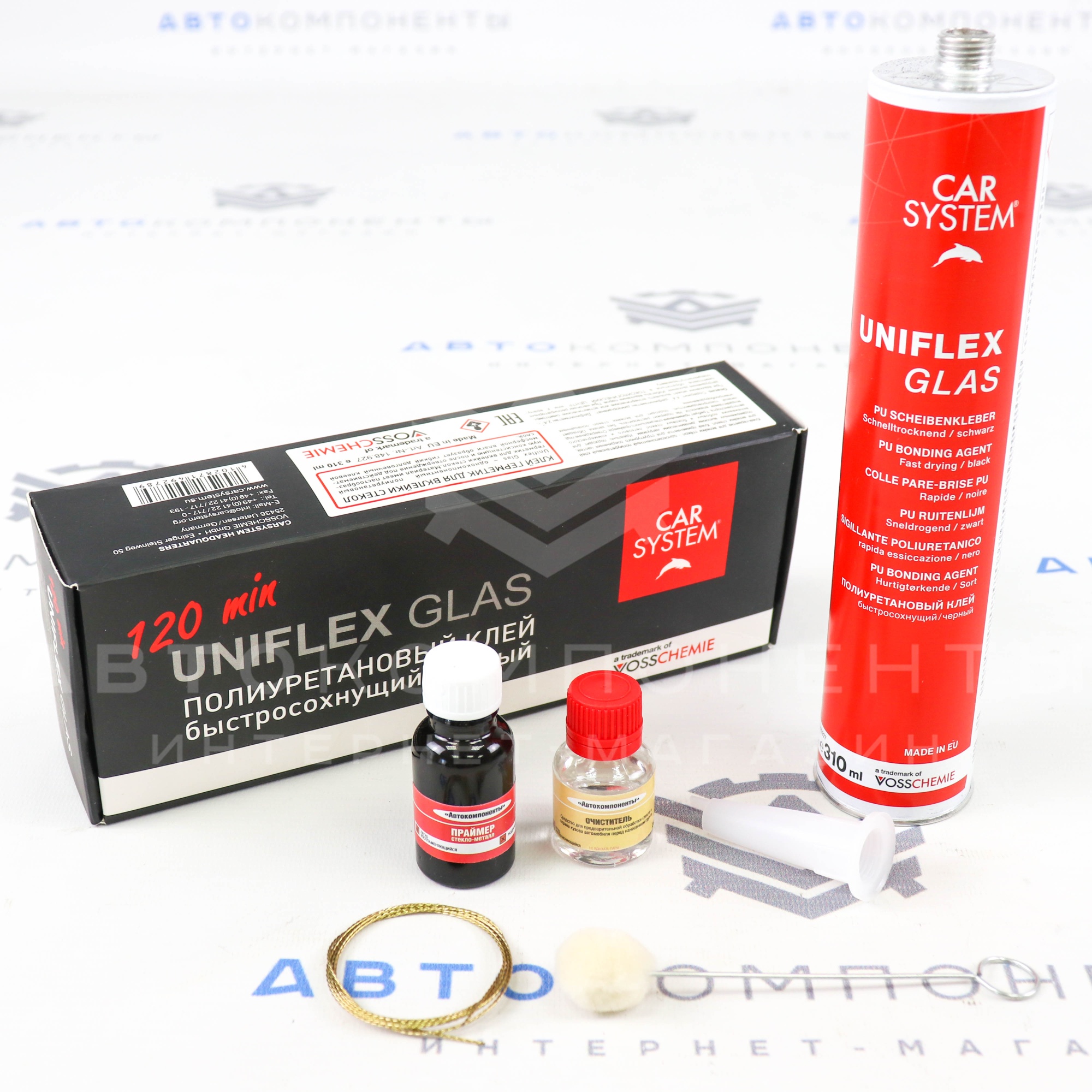 Набор для вклейки автомобильных стекол "Car System" Uniflex Glas
