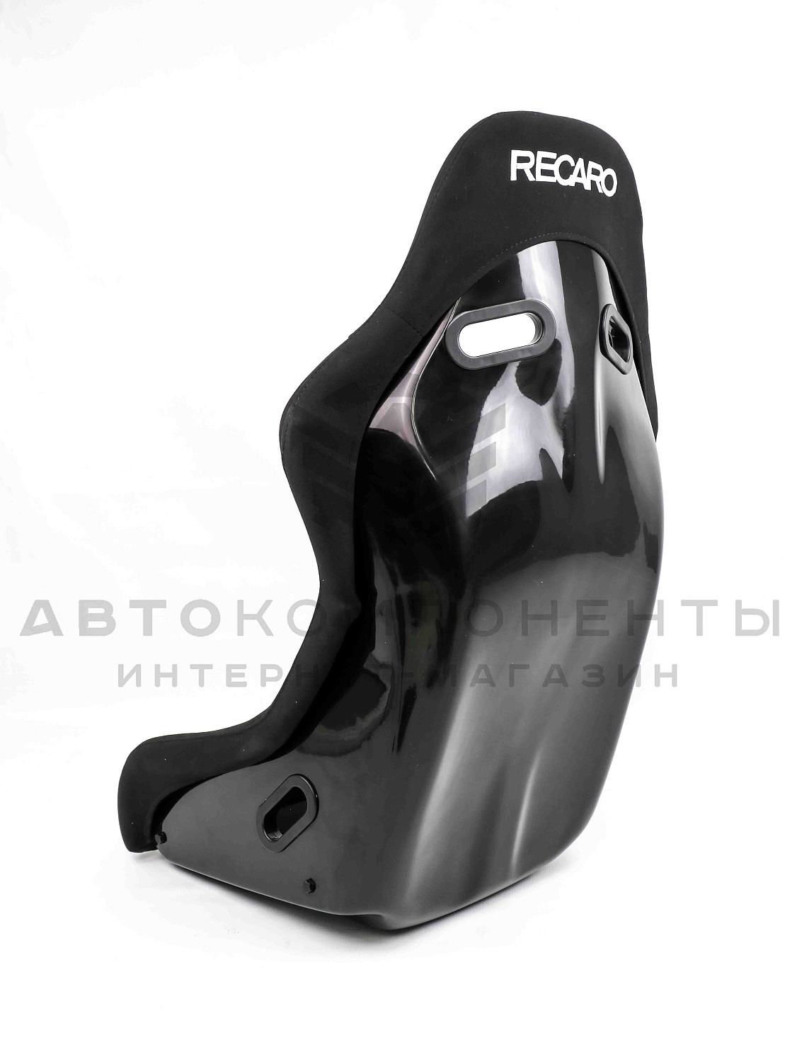 Ковш спортивный "RECARO" с салазками (черный) 3-х слойный каркас
