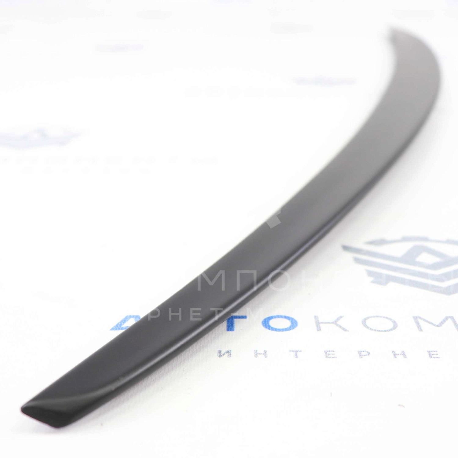 Лип-спойлер узкий (черный мат) Лада Гранта (седан)