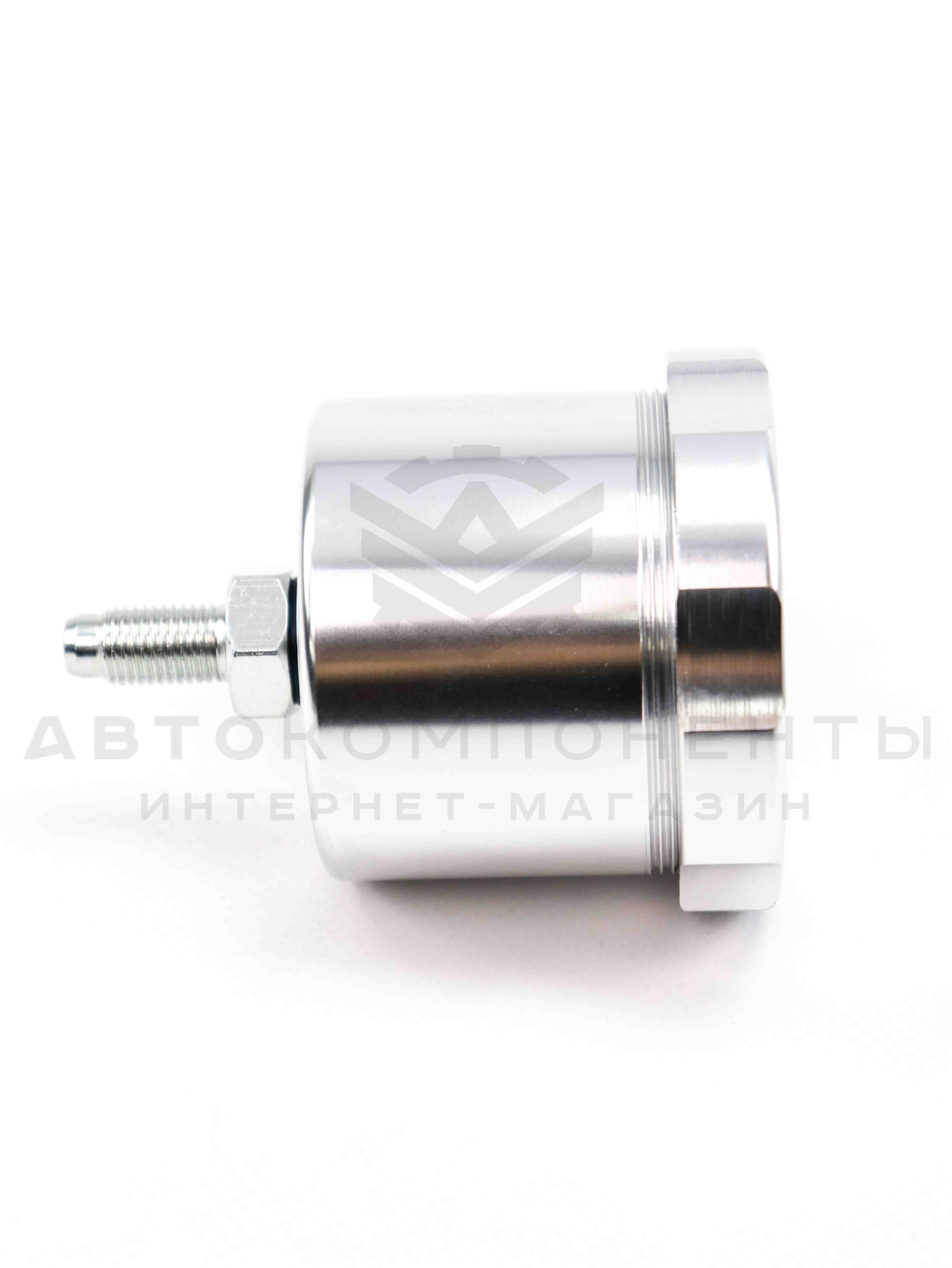 Универсальный бачок тормозной жидкости (алюминиевый) с резьбой 7/16"-20 (серебристый)