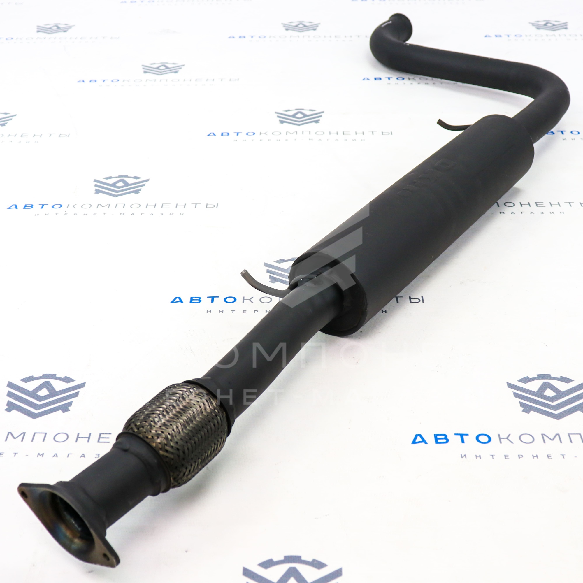 Выпускной комплект "DK PRO" 8V на ушастом фланце с глушителем (спорт) ВАЗ 2110, 2111