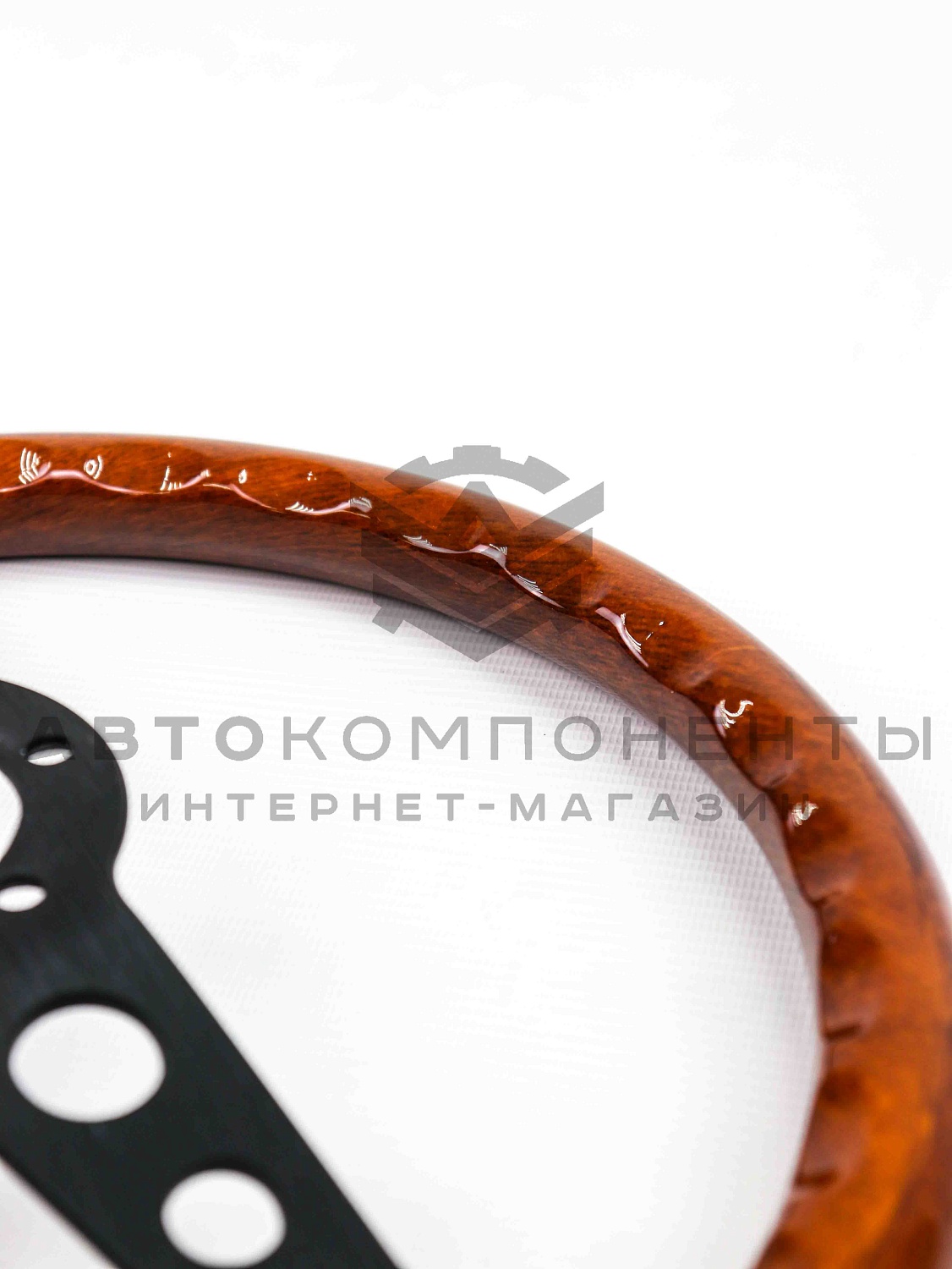 Руль спортивный (без вылета) "MOMO" Heritage Indy Black Wood (темное дерево)