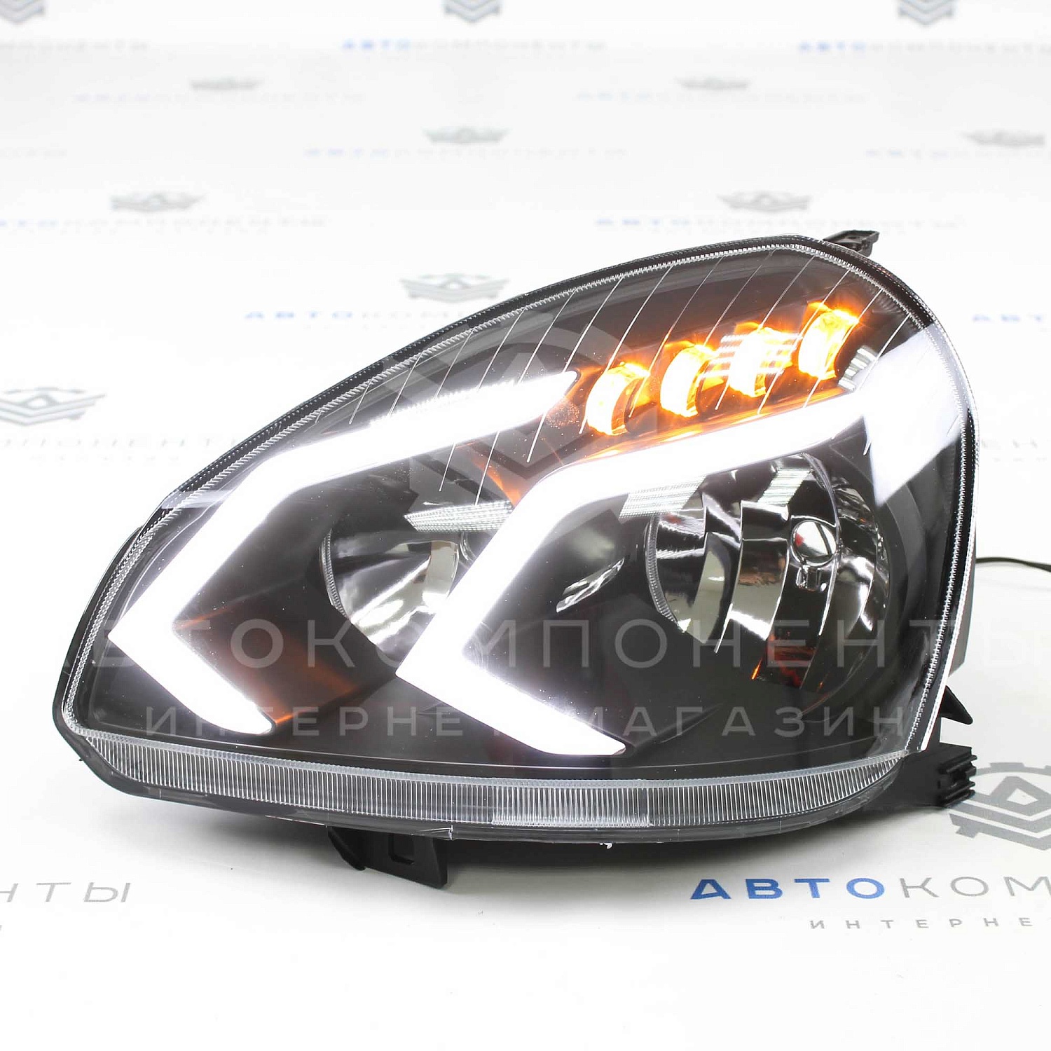 Фары Лада Приора "AMG" (с бегающими повторителями)