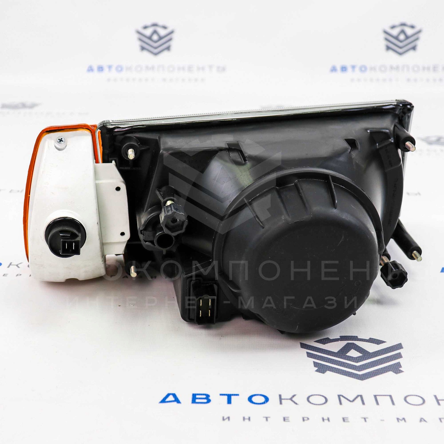 Фары с гладкими стеклами (черная маска) ВАЗ 2108, 2109, 21099