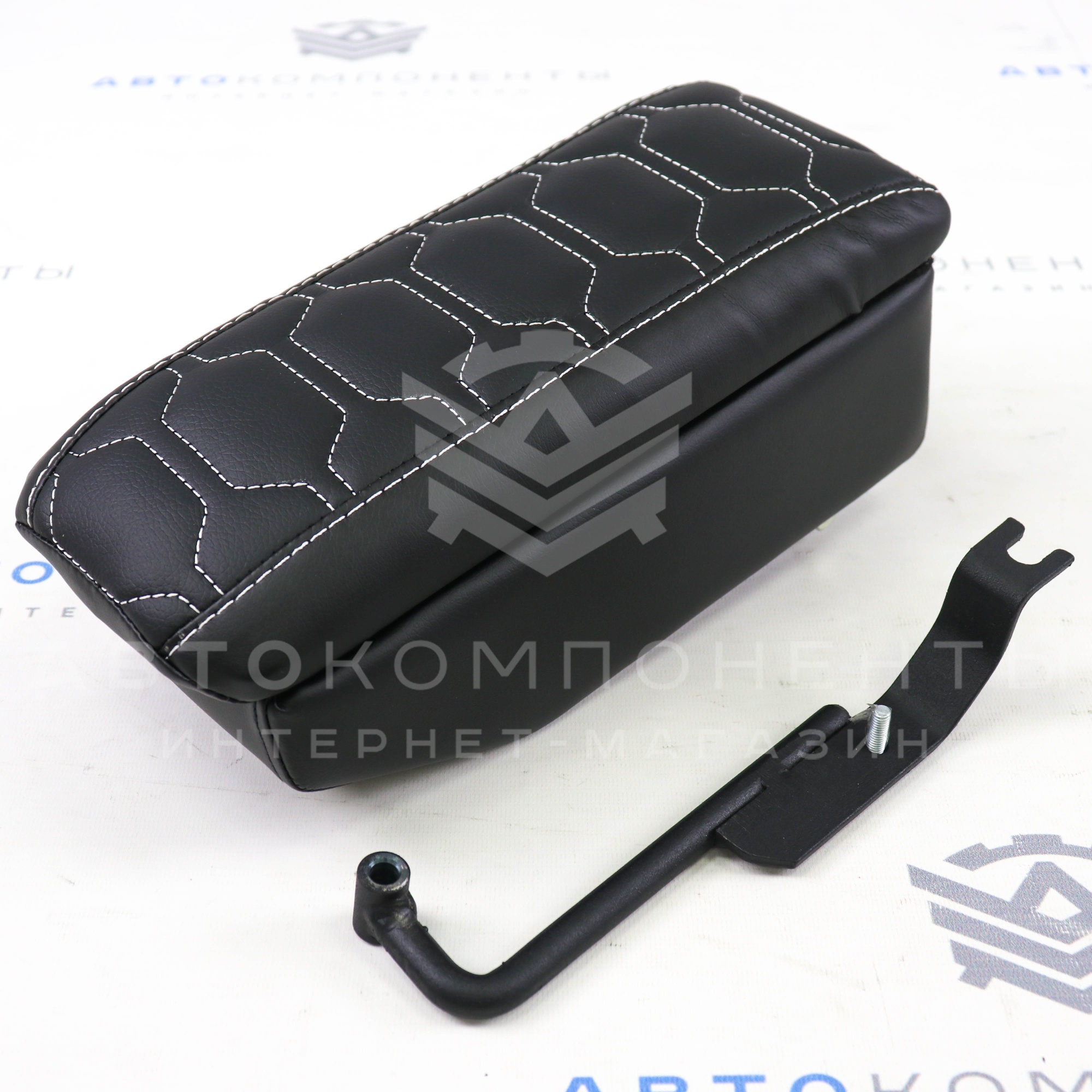 Подлокотник с боксом "Аламар" с прострочкой "Соты" ВАЗ 2108-21099, 2113-2115