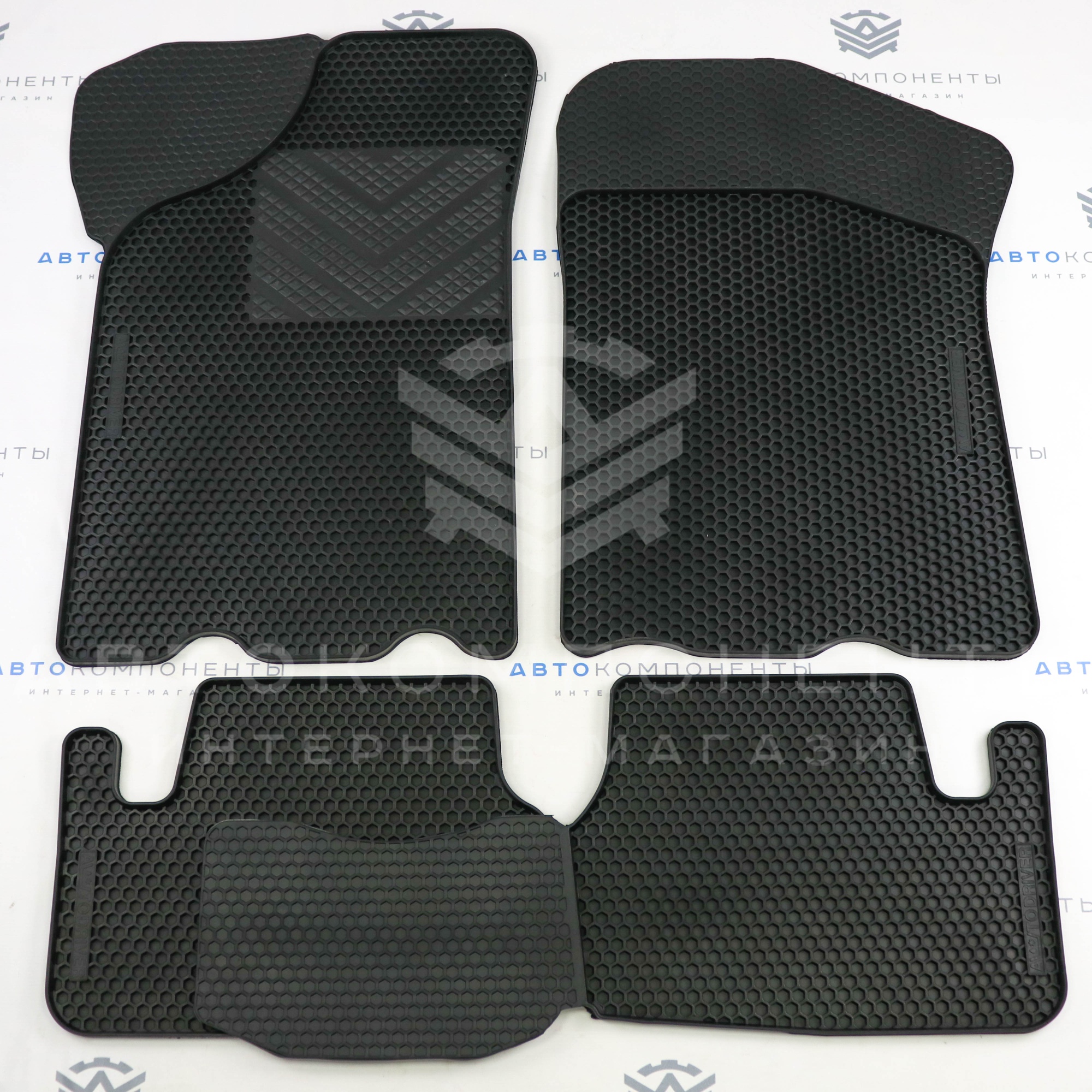 Ковры салонные EVAcell с бортами (резиновые) ВАЗ 2108, 2109, 2114, 2115