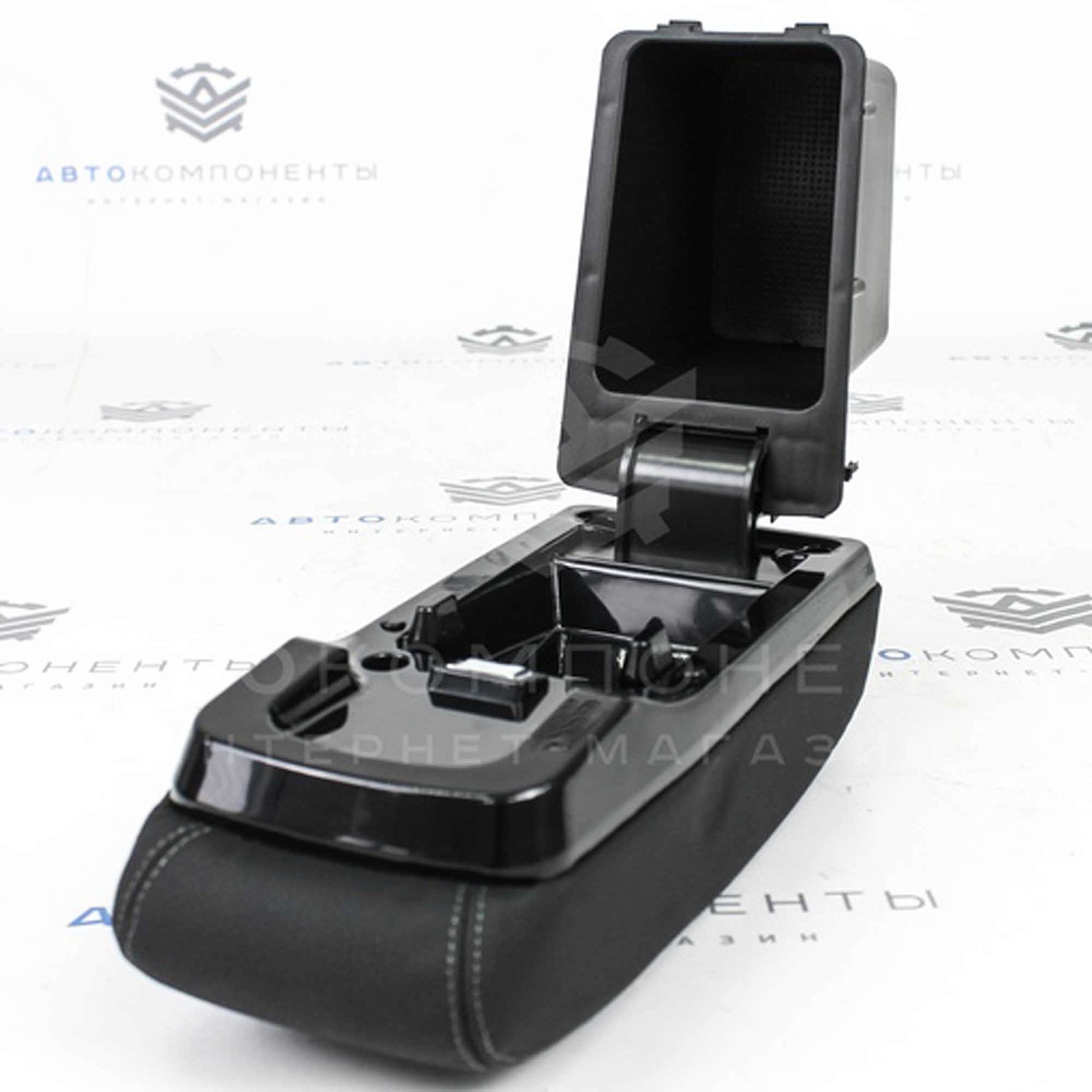 Подлокотник "Sal-Man" (в коже) Лада Vesta (серая нить)