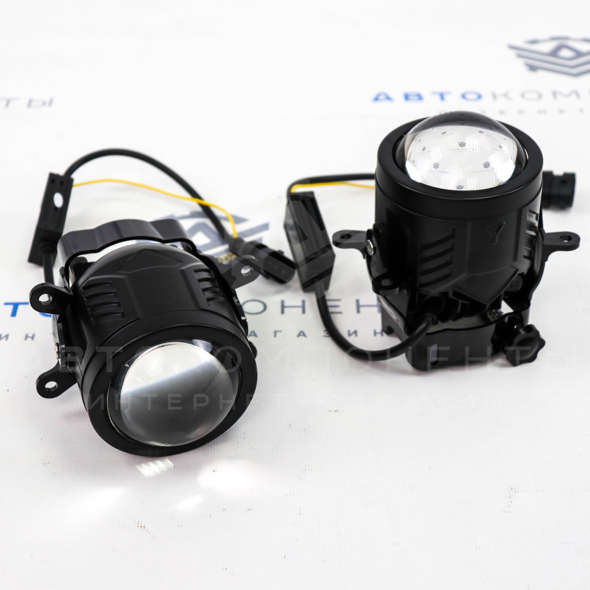 Противотуманные фары (ПТФ) "K1" BI-LED с линзами 96W (ближний+дальний) Лада Vesta, Гранта FL, X-RAY, Ларгус FL