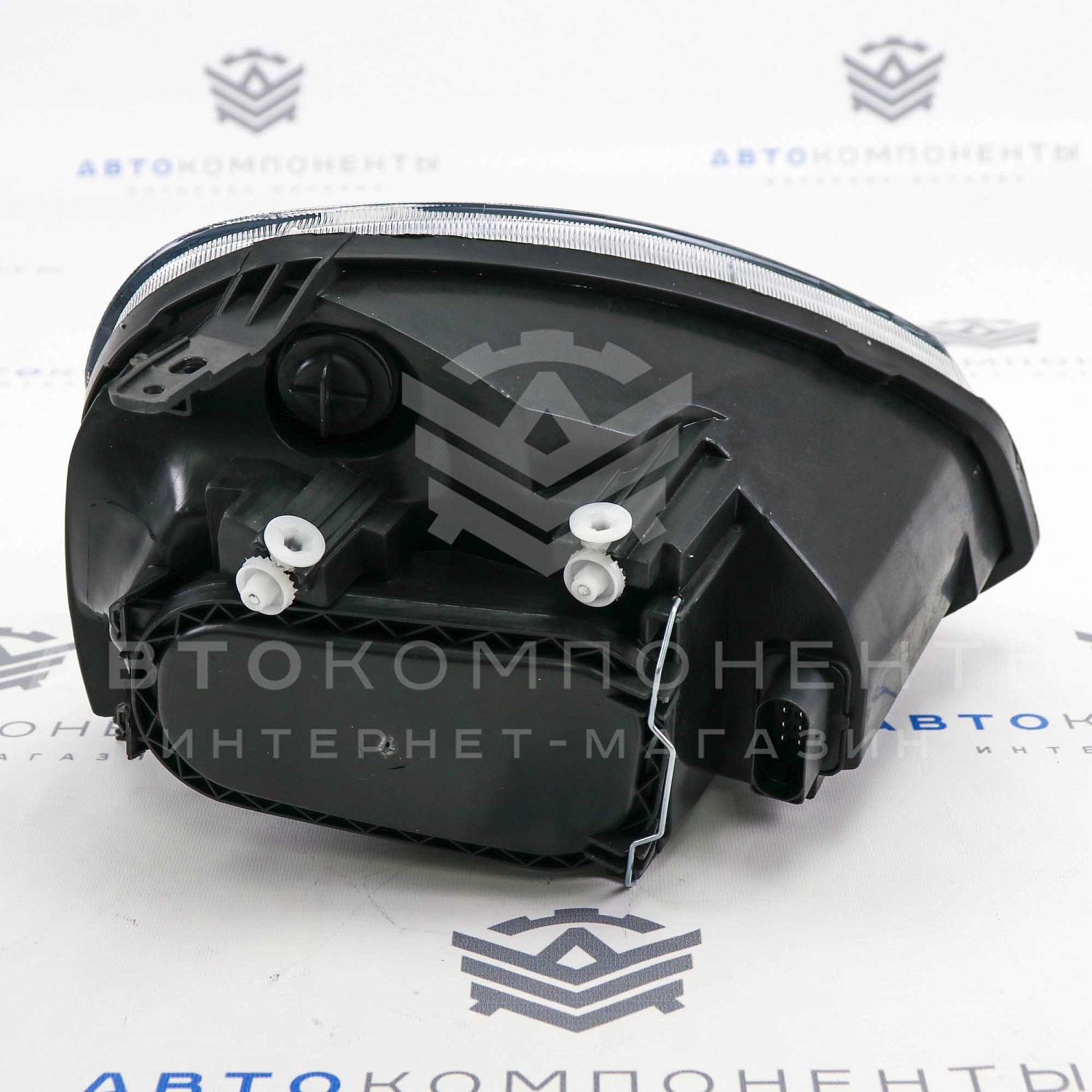 Фары Лада Приора в стиле BMW с ДХО 4 BI-LED линзы (черные)