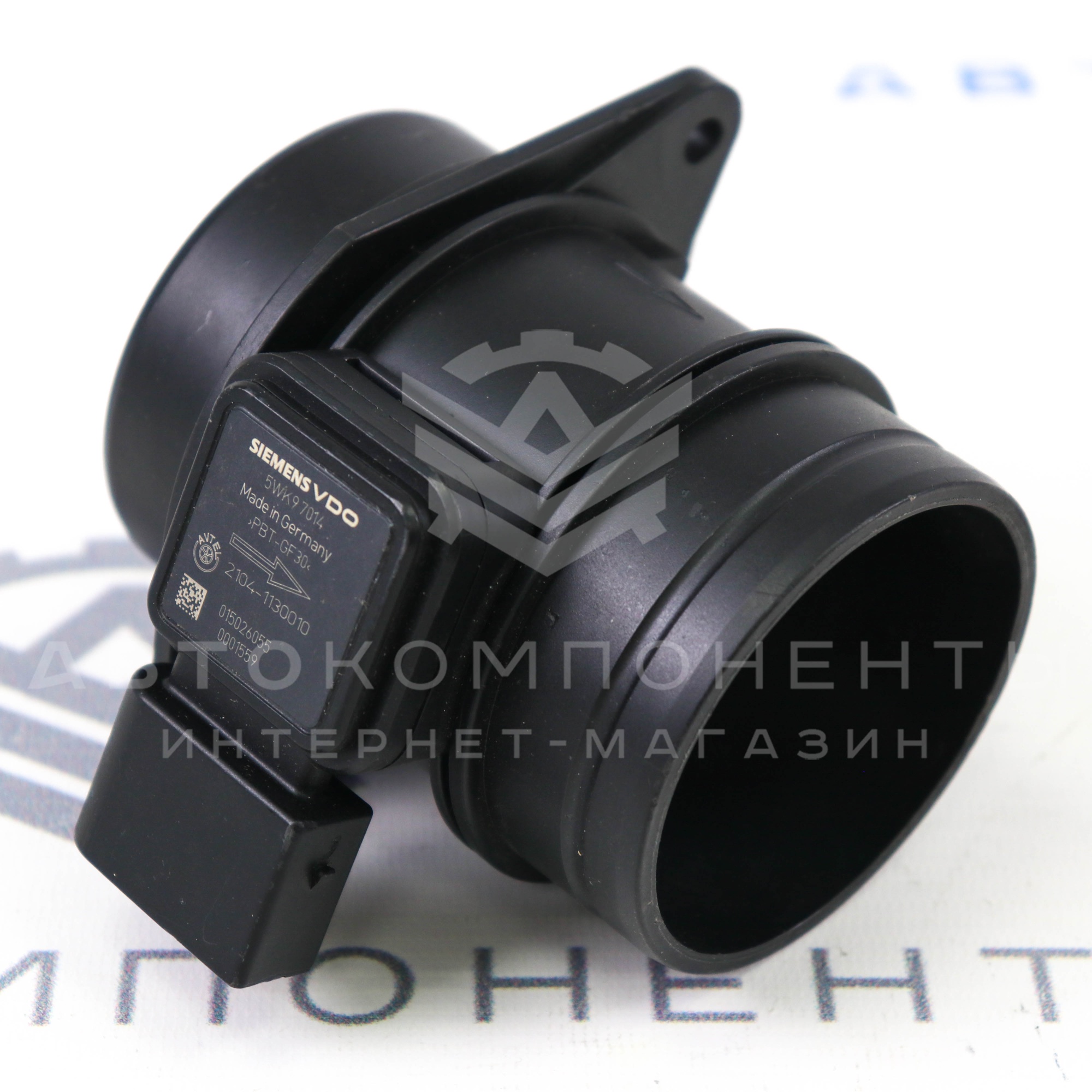 Датчик массового расхода воздуха (ДМРВ) "SIEMENS" 5WK97014 (инжектор) ВАЗ 2104, 2105, 2107