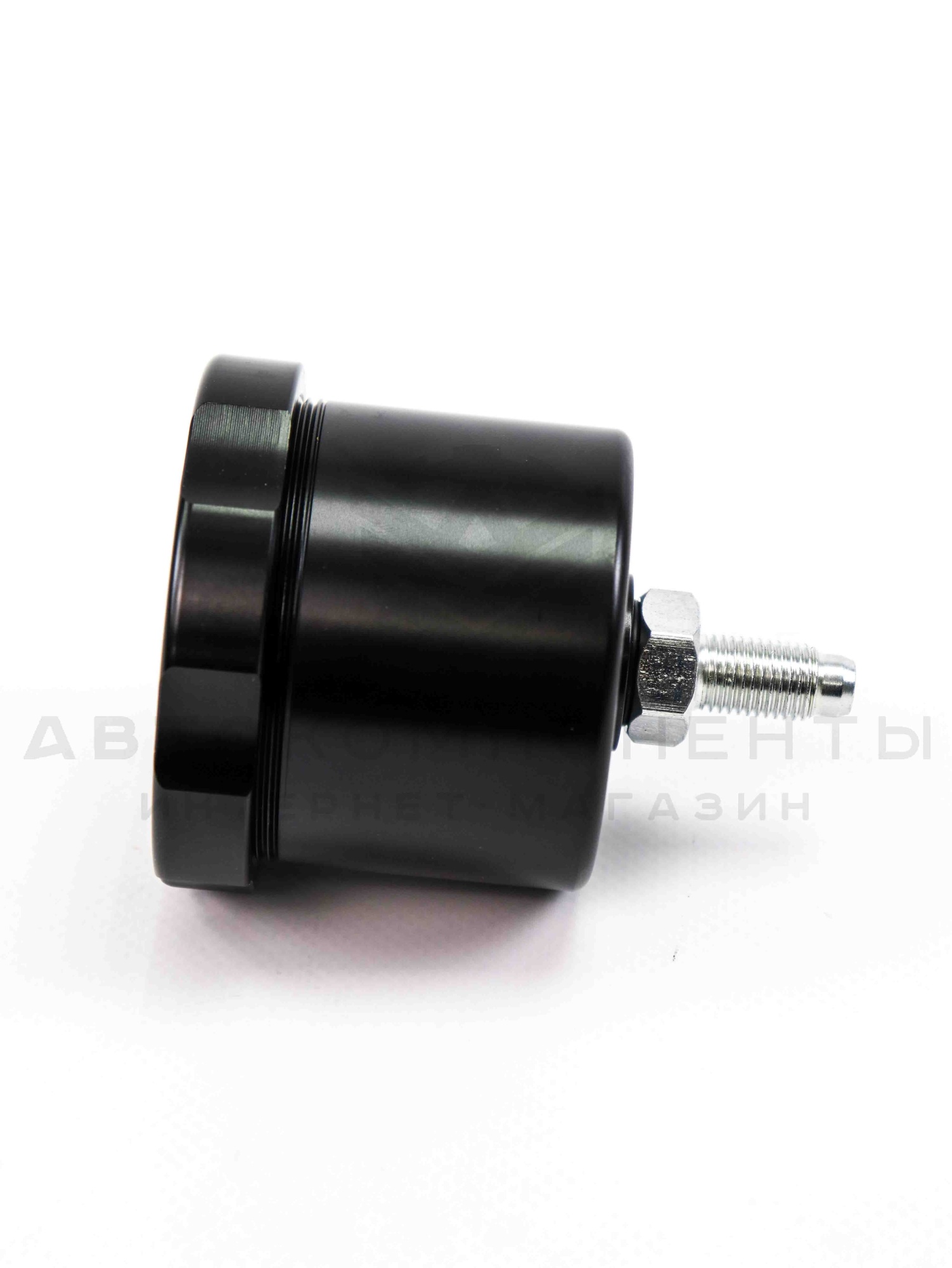 Универсальный бачок тормозной жидкости (алюминиевый) с резьбой 7/16"-20 (черный)