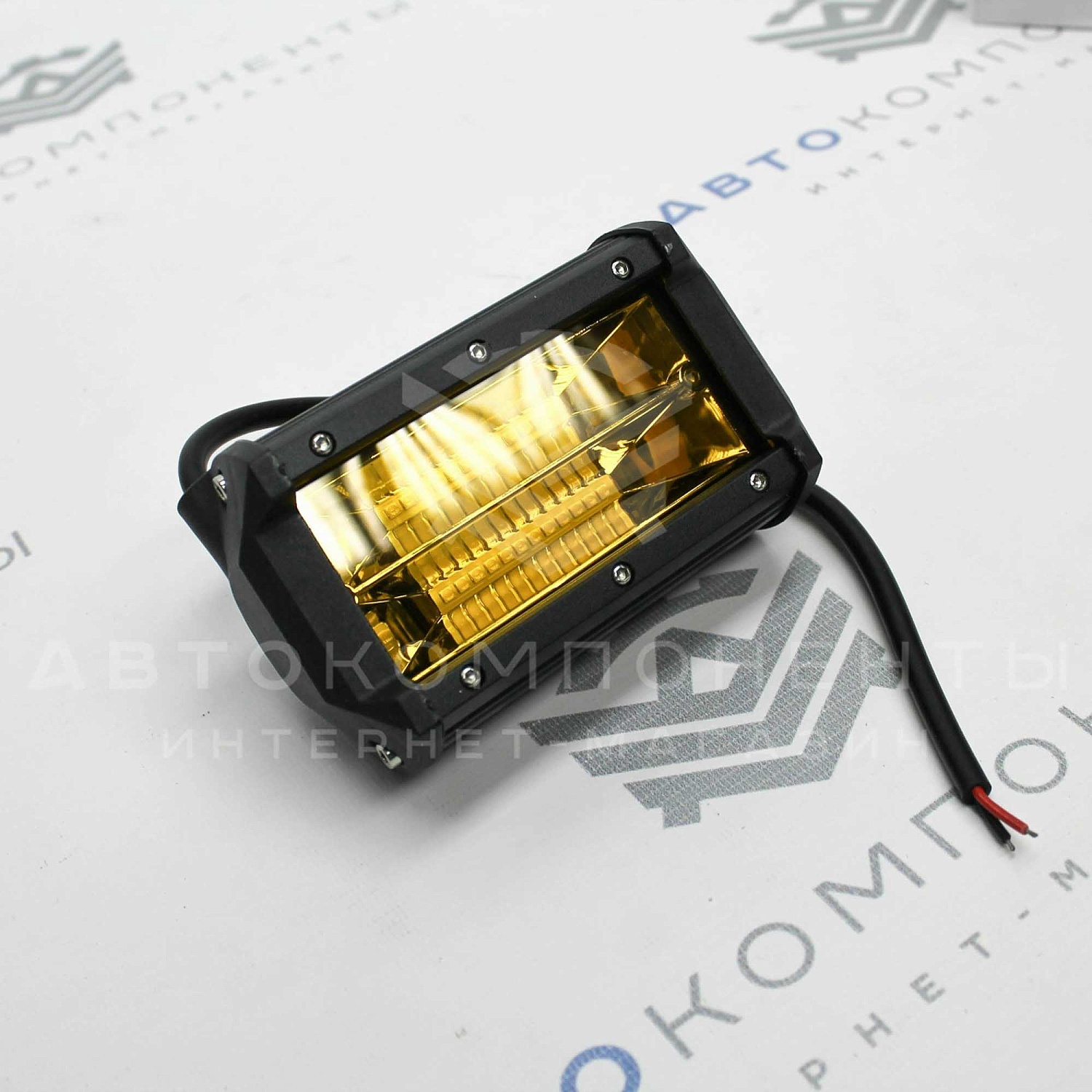 Светодиодная балка 72w желтая 13 см