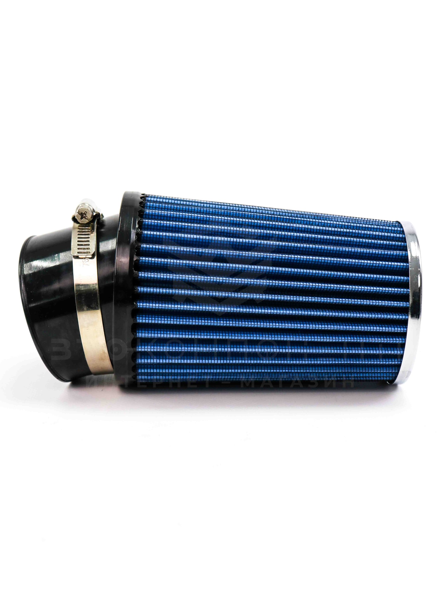 Универсальный воздушный фильтр нулевого сопротивления (нулевик) угловой (синий)