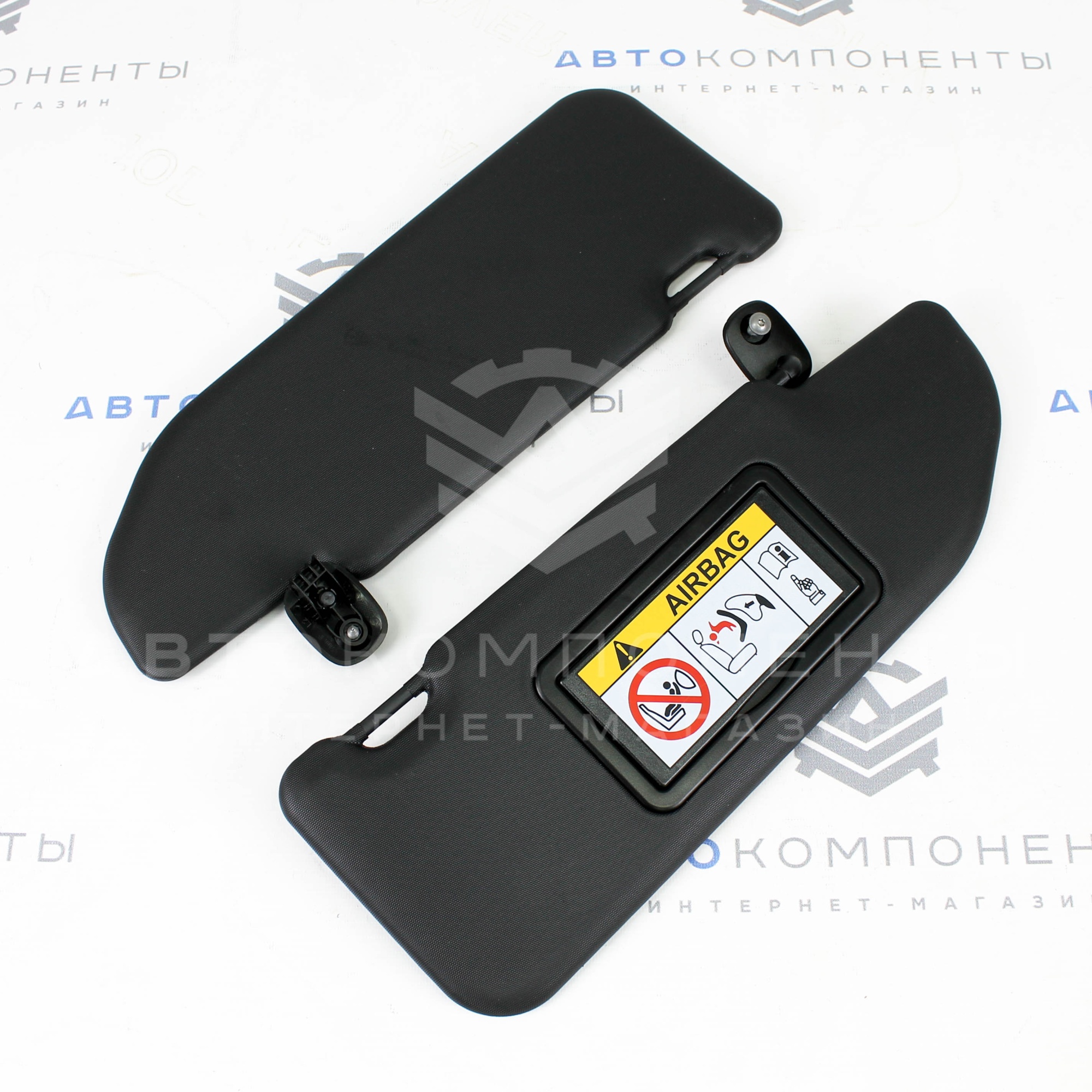 Солнцезащитные козырьки Лада Vesta Спорт (черные)