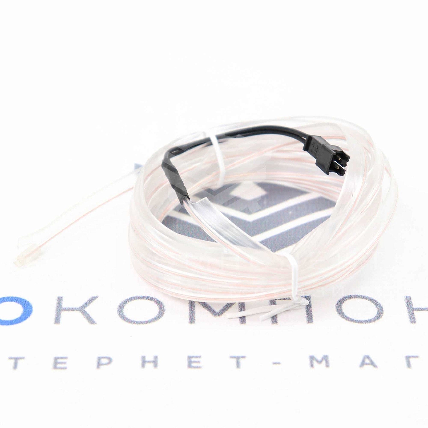 Неоновая подсветка (лента) 3м в салон автомобиля (белая)