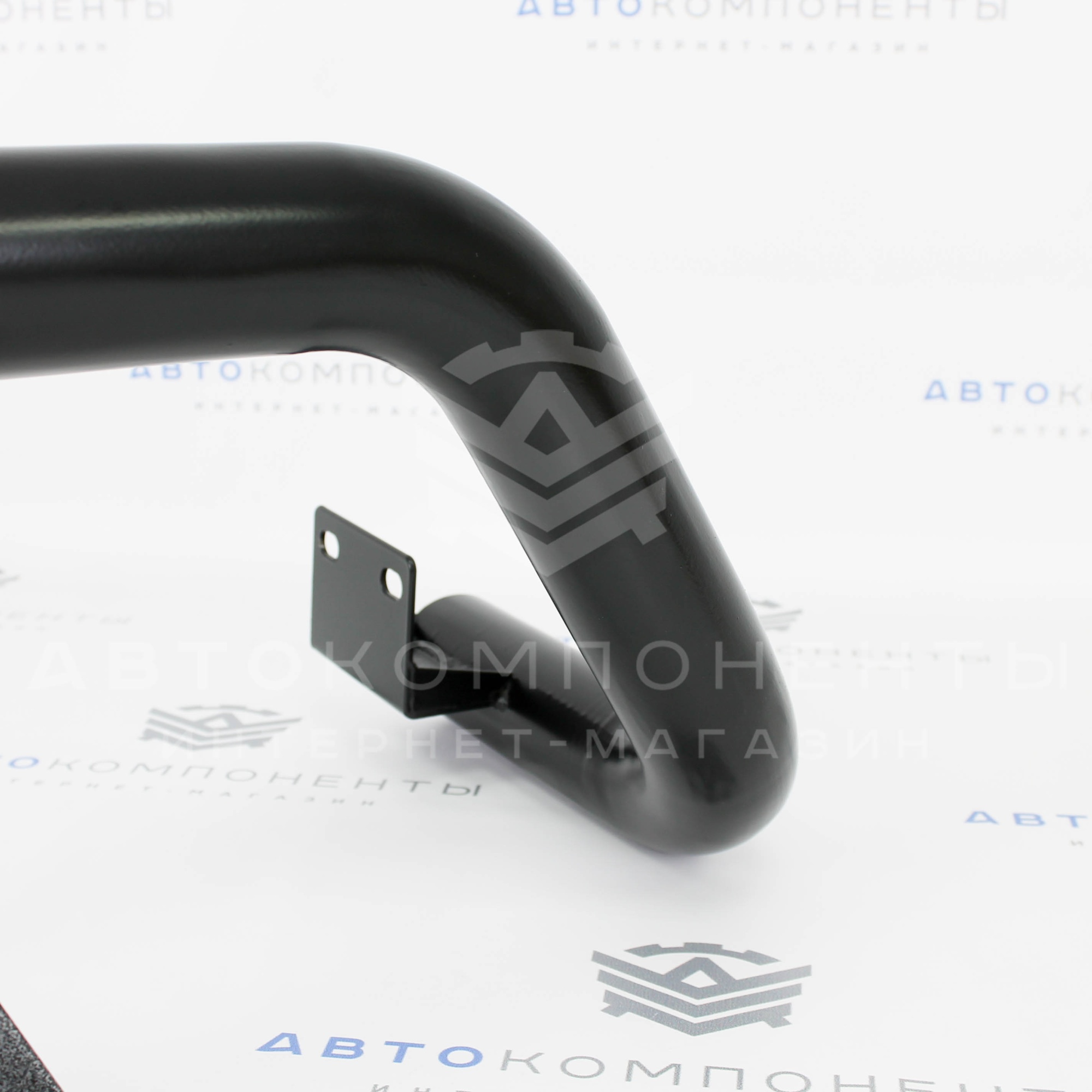 Защита заднего бампера ДУГА (d63,5) Техносфера (черный мат) Нива 4х4 Урбан