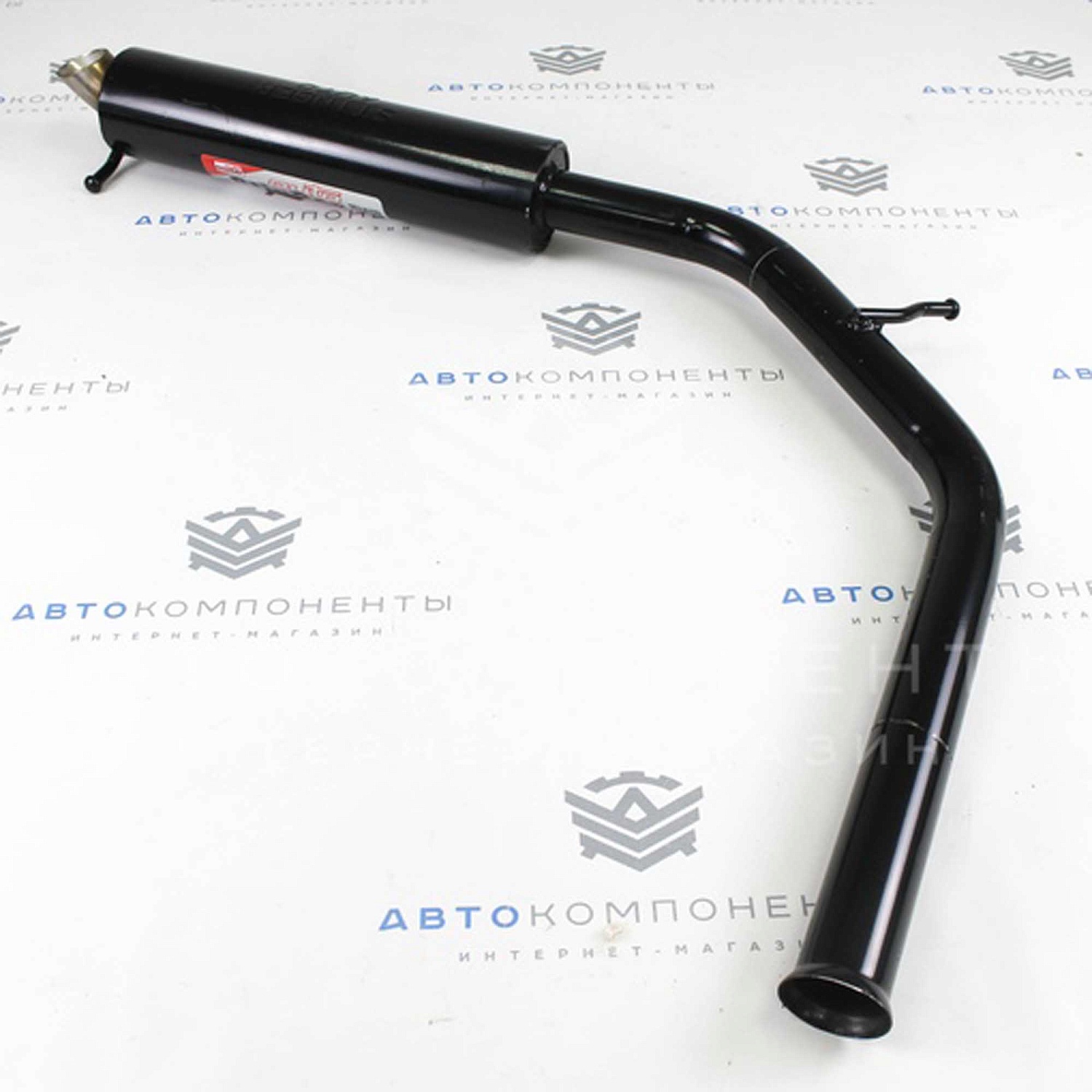Глушитель "Stinger" основной, прямоточный, раздвоенный (без насадок) Лада Гранта