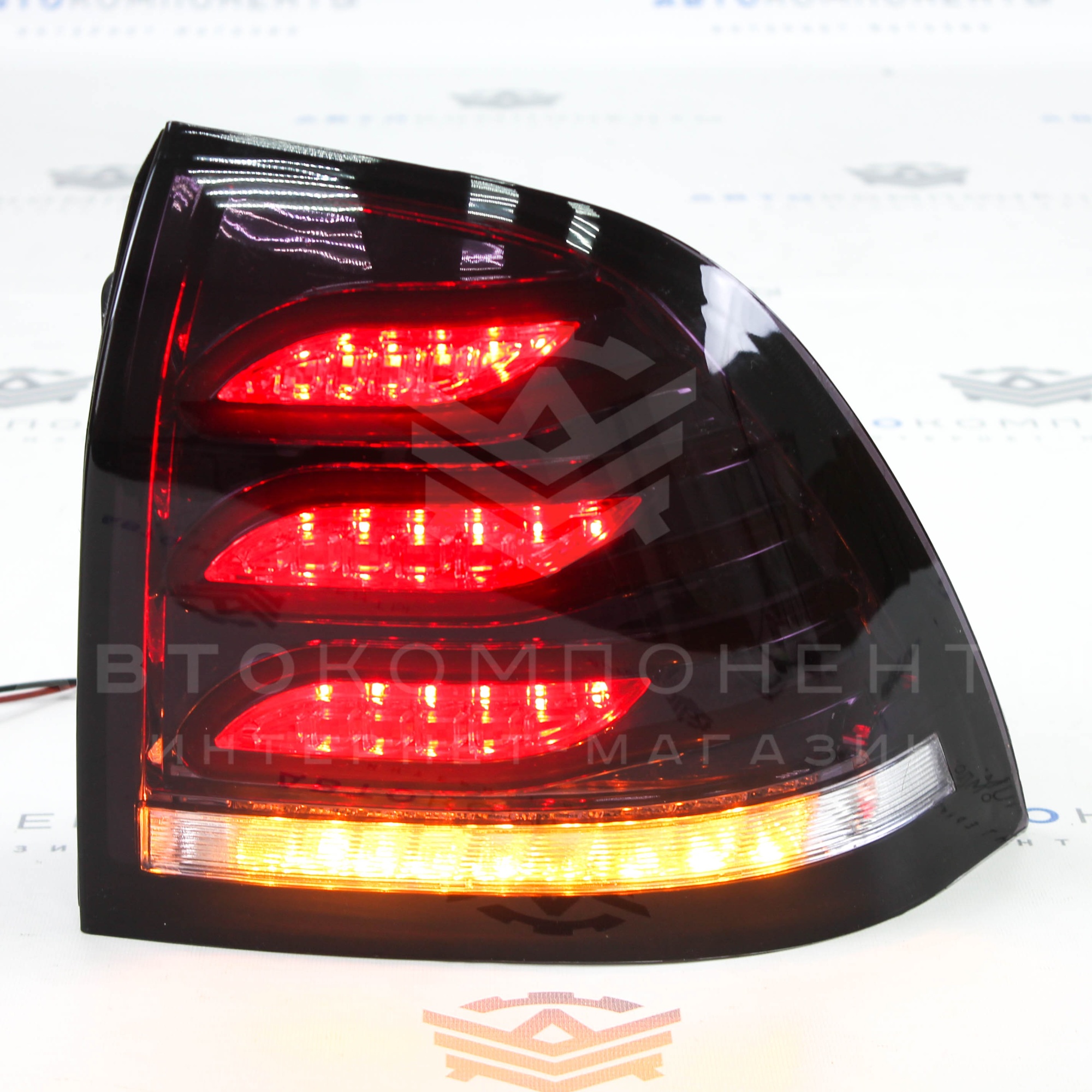 Задние фонари Лада Приора в стиле MB E-class (тонированные) (AMG)