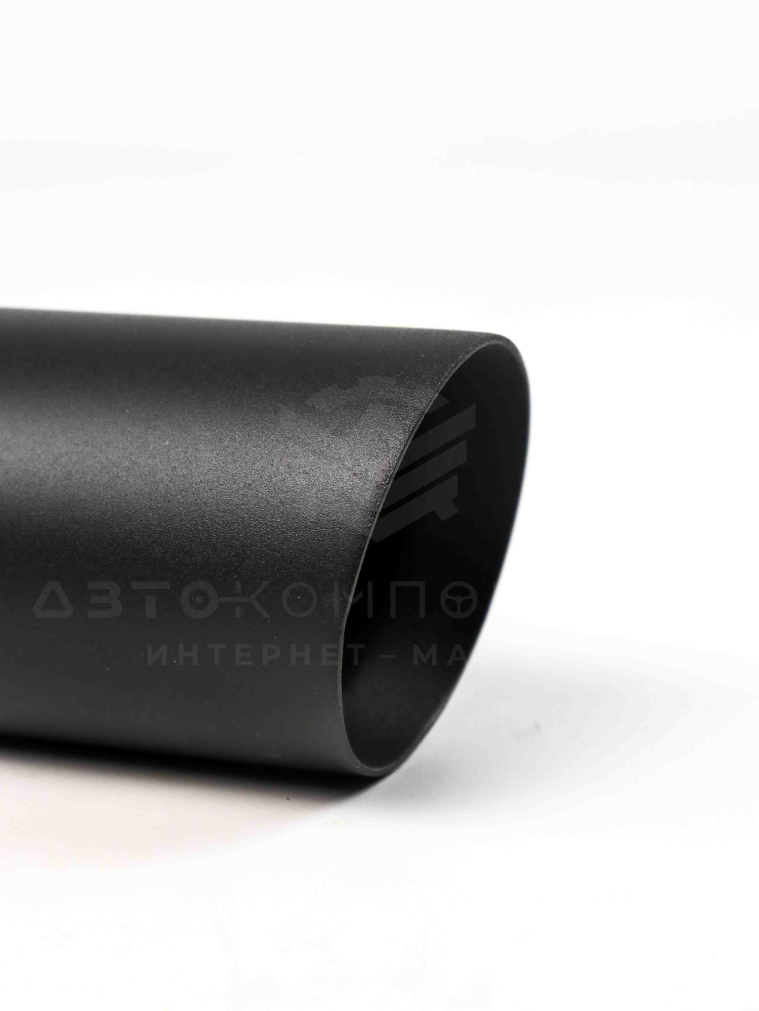Насадка на глушитель (скошенная, нерж. сталь) 63х89мм (черный мат)