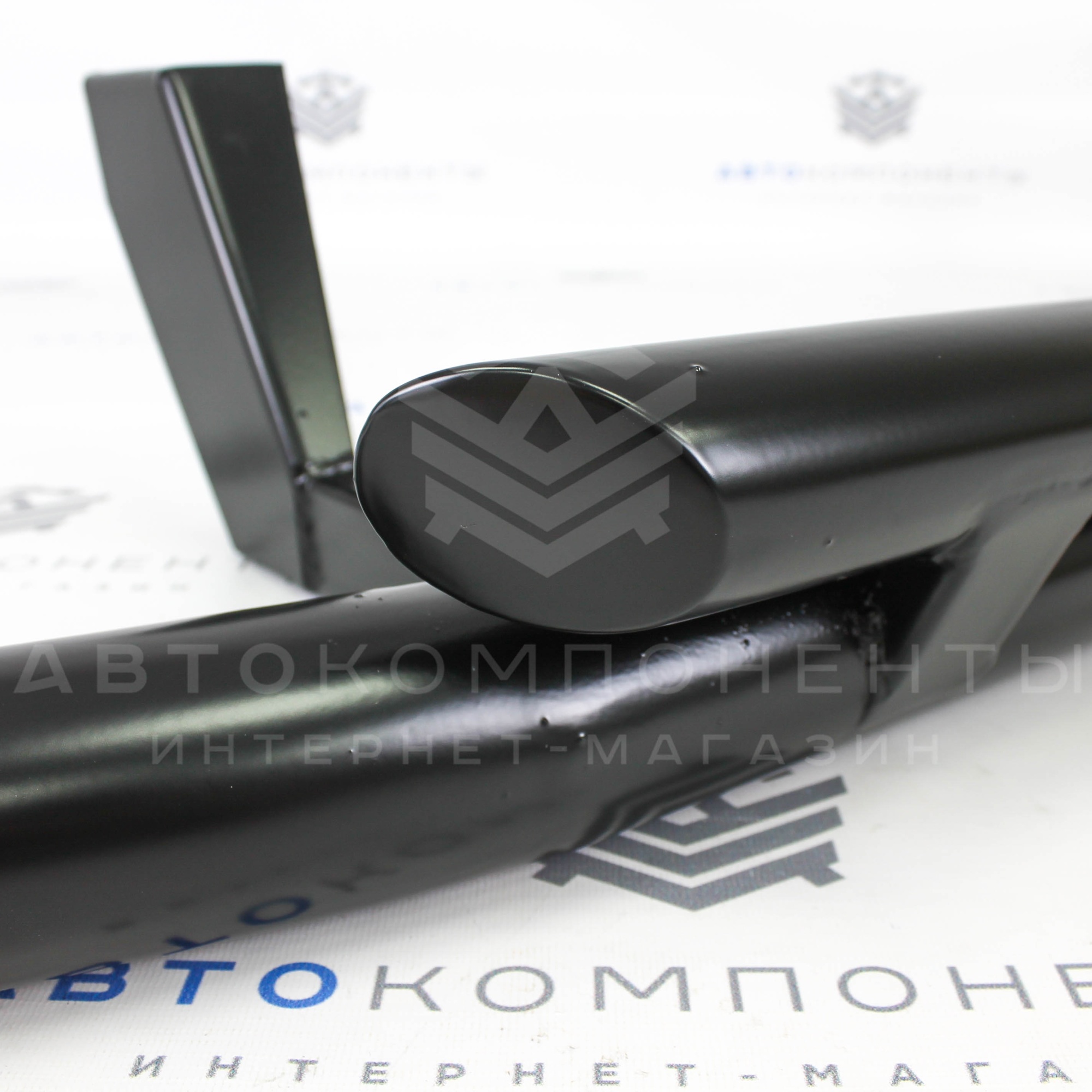 Защита переда (дуга) двойная Нива 4х4 Урбан (черный мат)