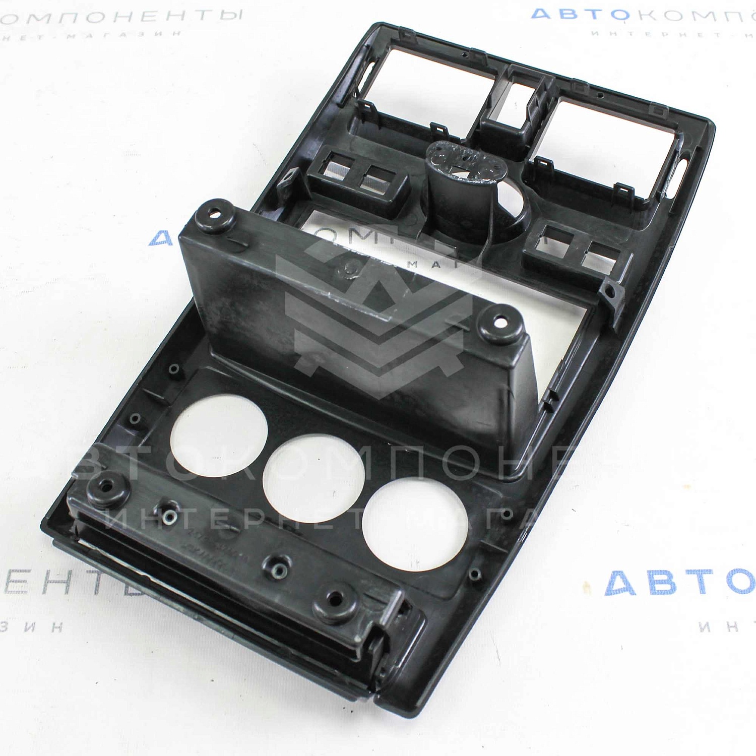 Центральная консоль 2DIN Лада Приора (черный лак)