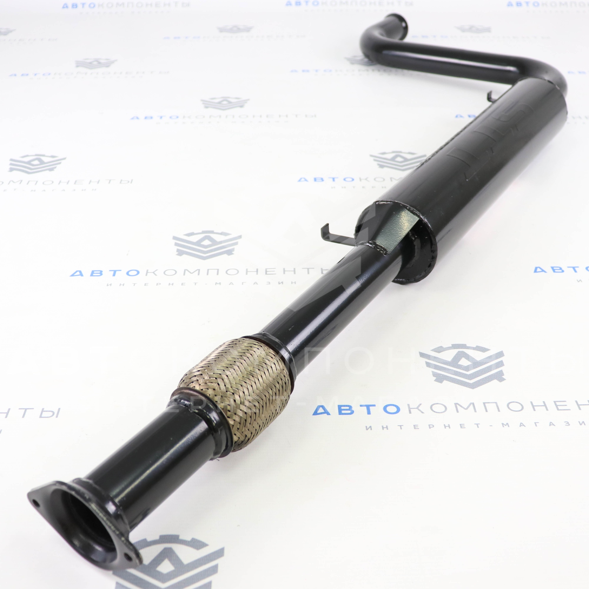 Резонатор (с гофрой) под выпускной коллектор STT ВАЗ 2108-21099, 2113-2115