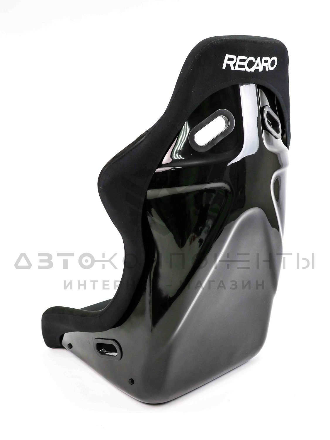 Ковш спортивный "RECARO" с салазками, размер XL (черный) 3-х слойный каркас