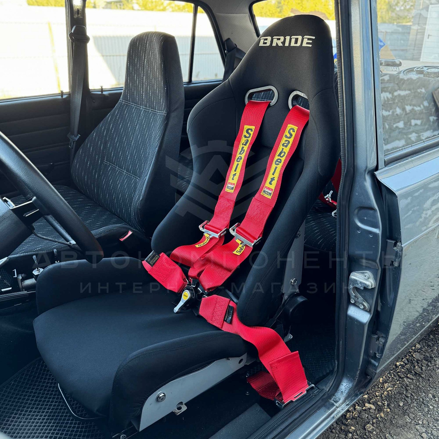 Ремни безопасности SPORT SABELT 4-х точечные (красные)