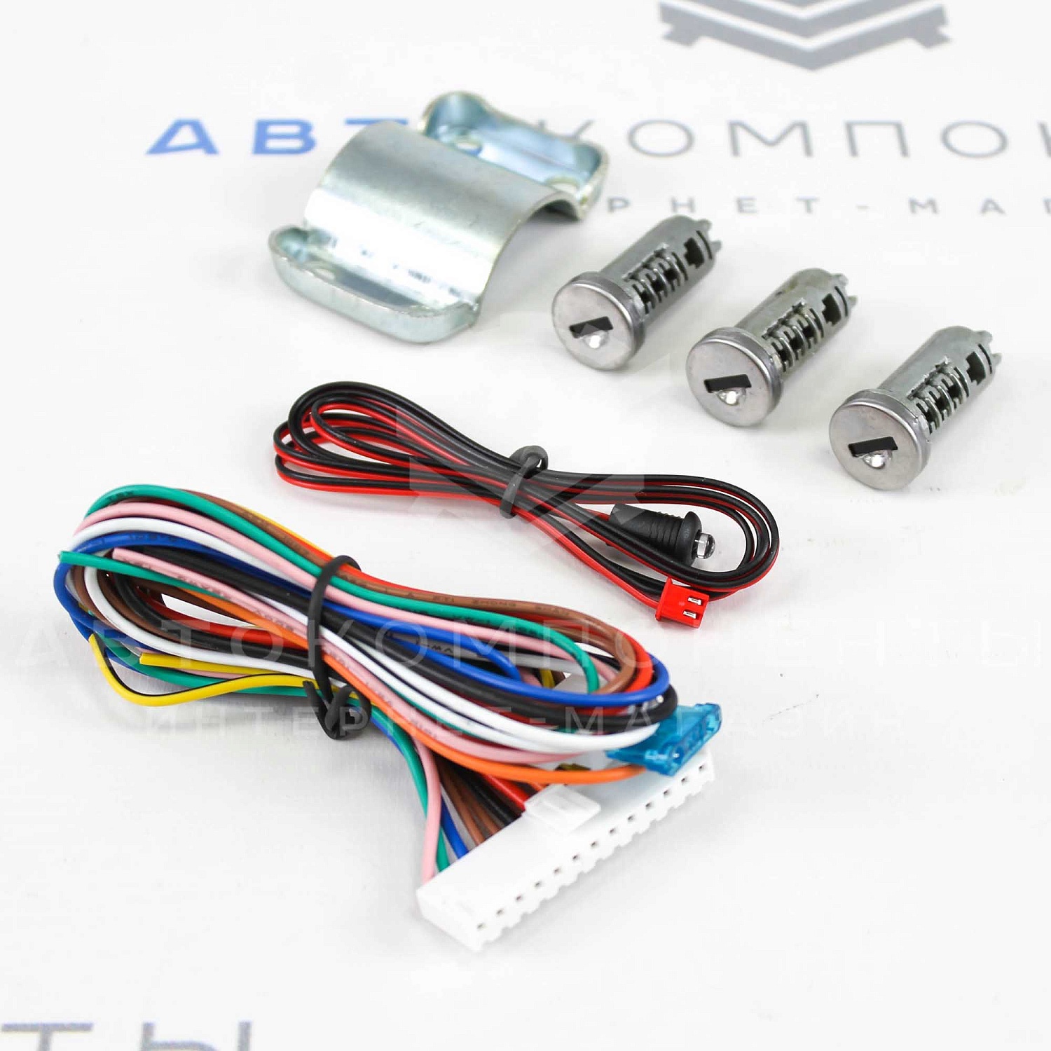 Замок зажигания (нового образца) с выкидным ключом в стиле Audi (без чипа) Лада Калина