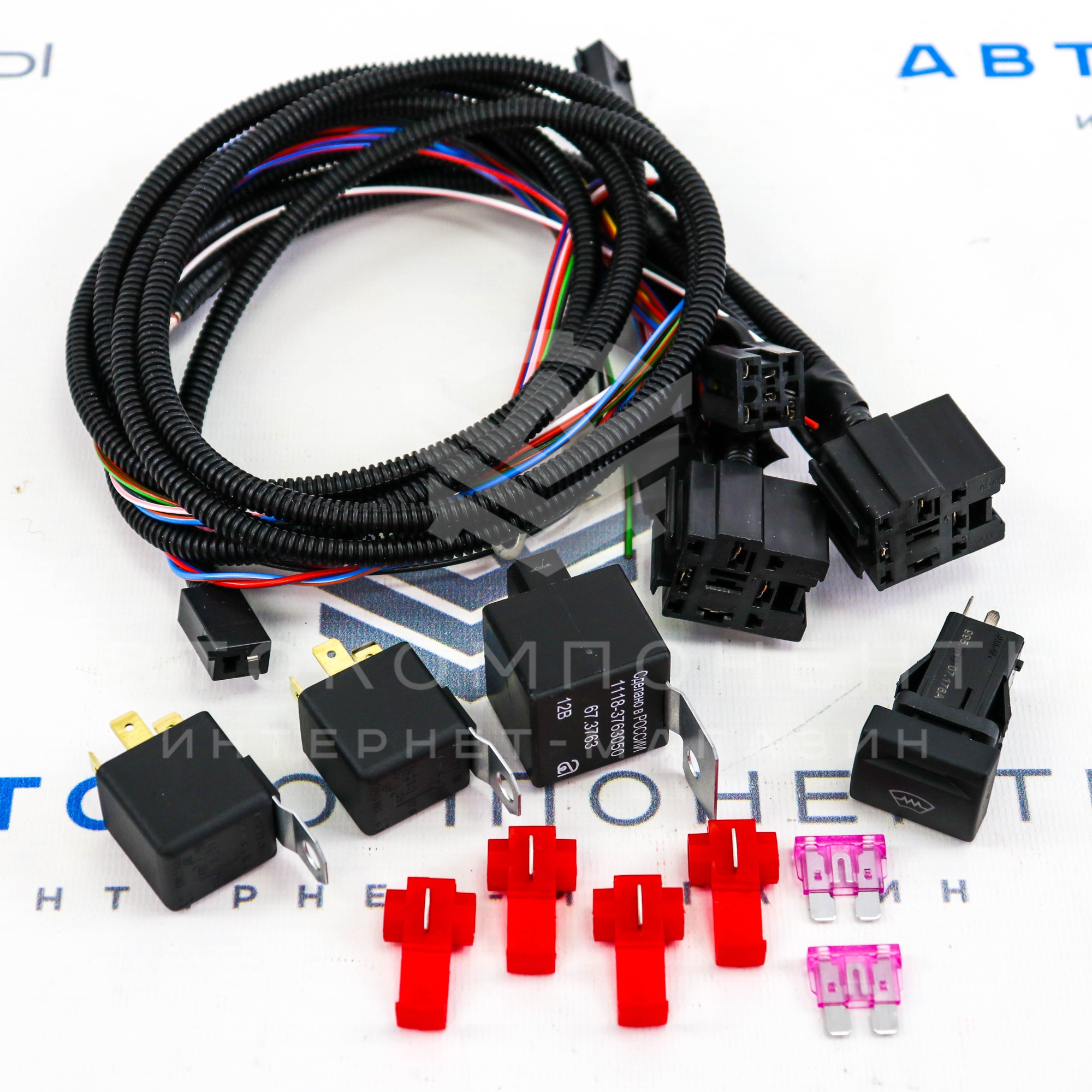 Монтажный набор для подключения лобового стекла с подогревом Лада Гранта, Гранта FL, Калина 2