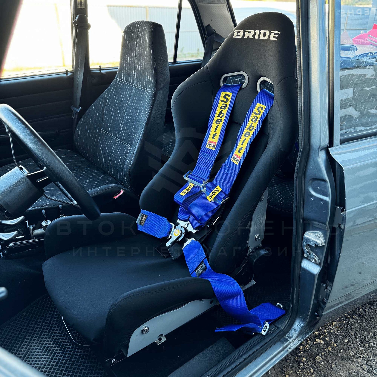 Ремни безопасности SPORT SABELT 4-х точечные (синие)